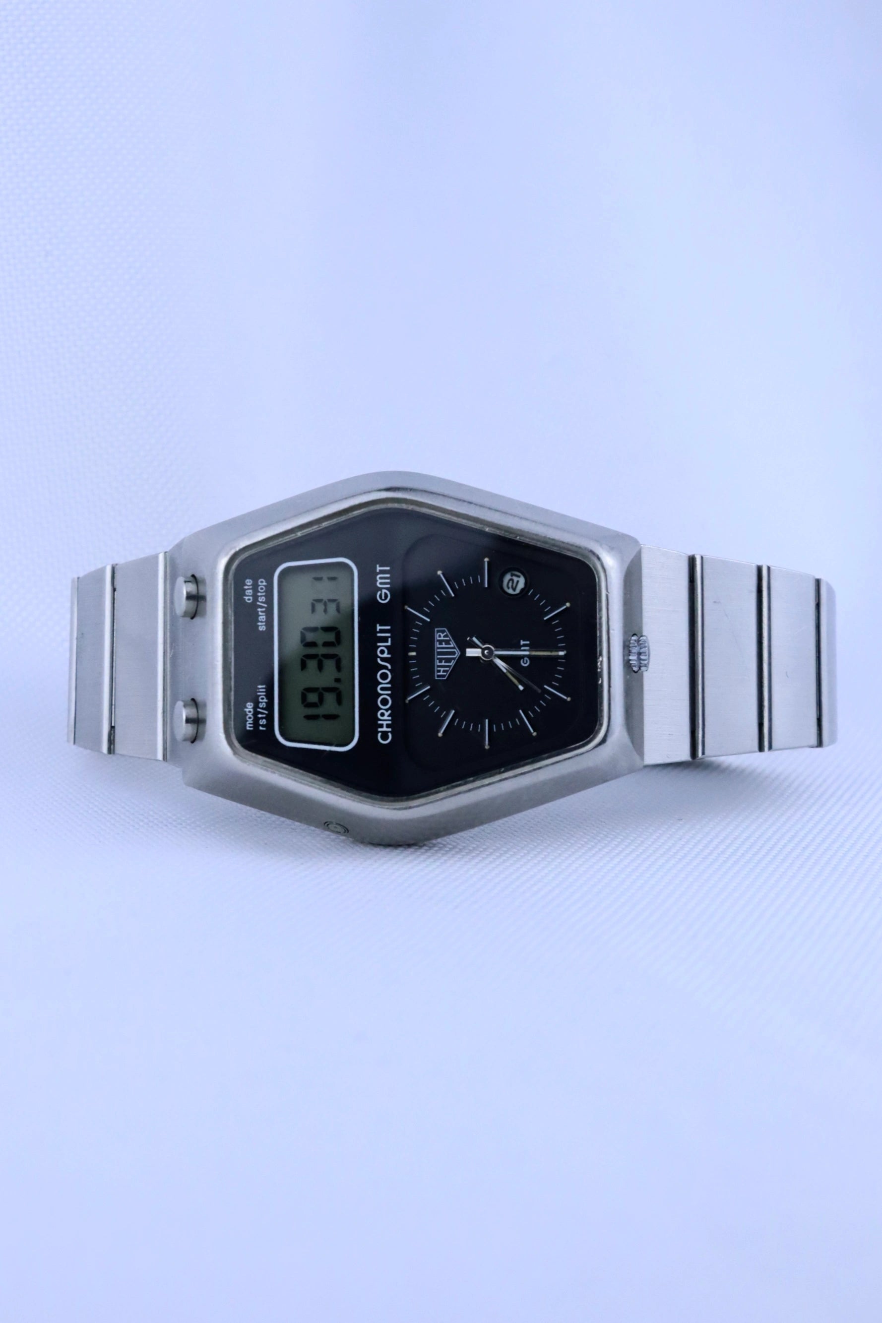 1970s Heuer Chronosplit GMT Manhattan 104.403