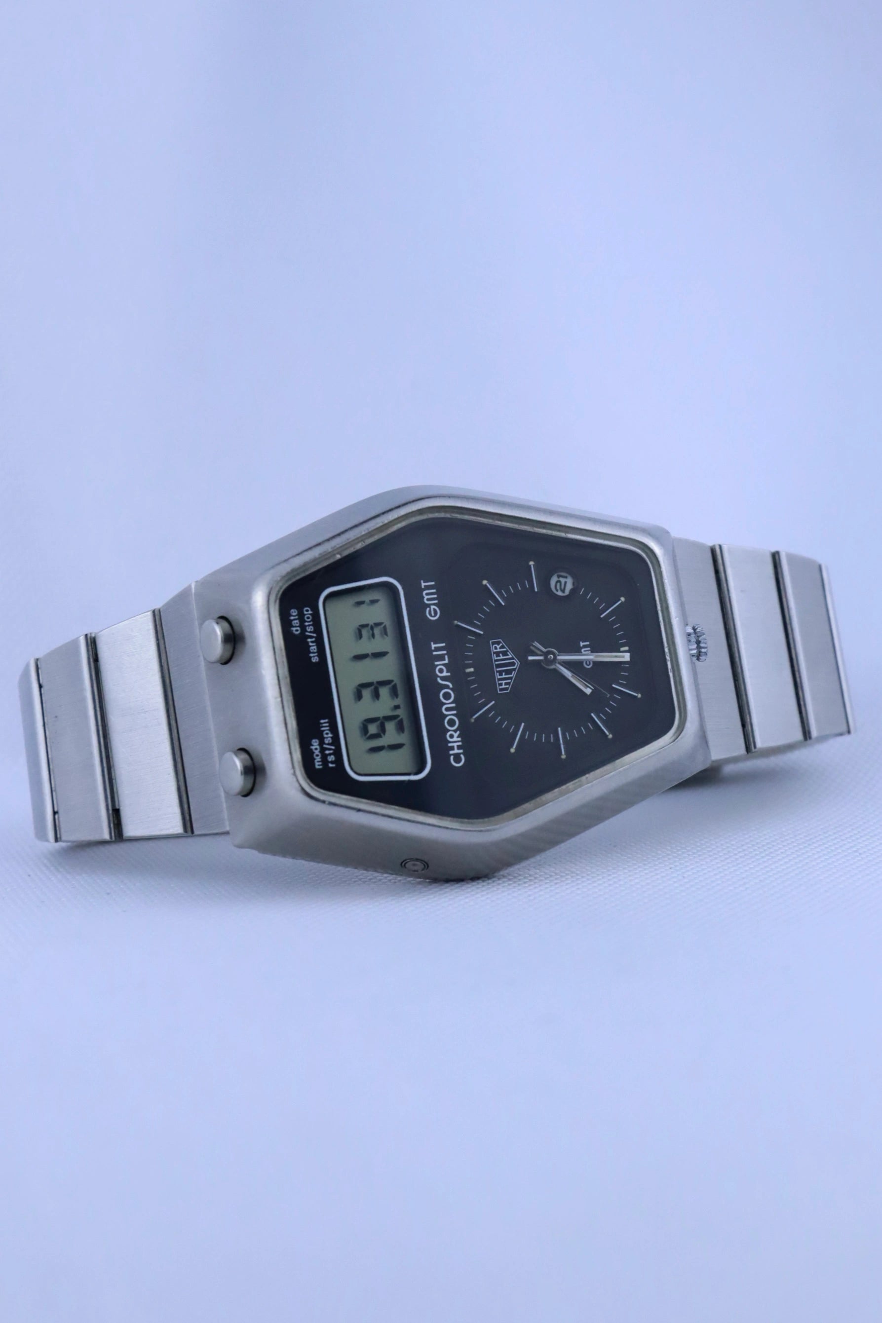 1970s Heuer Chronosplit GMT Manhattan 104.403