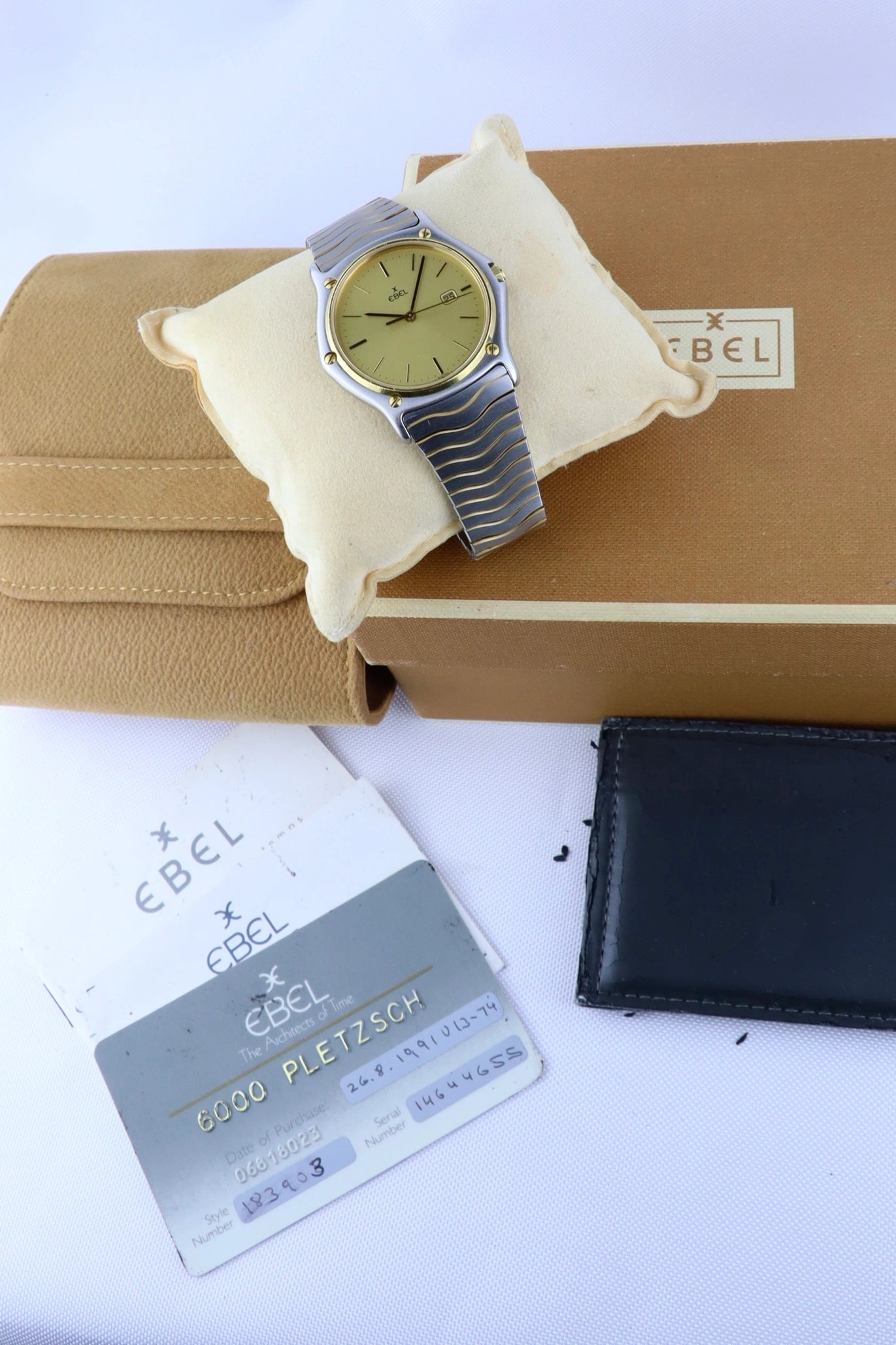 1991 Ebel Classic Sport Wave 183903 Full Set
