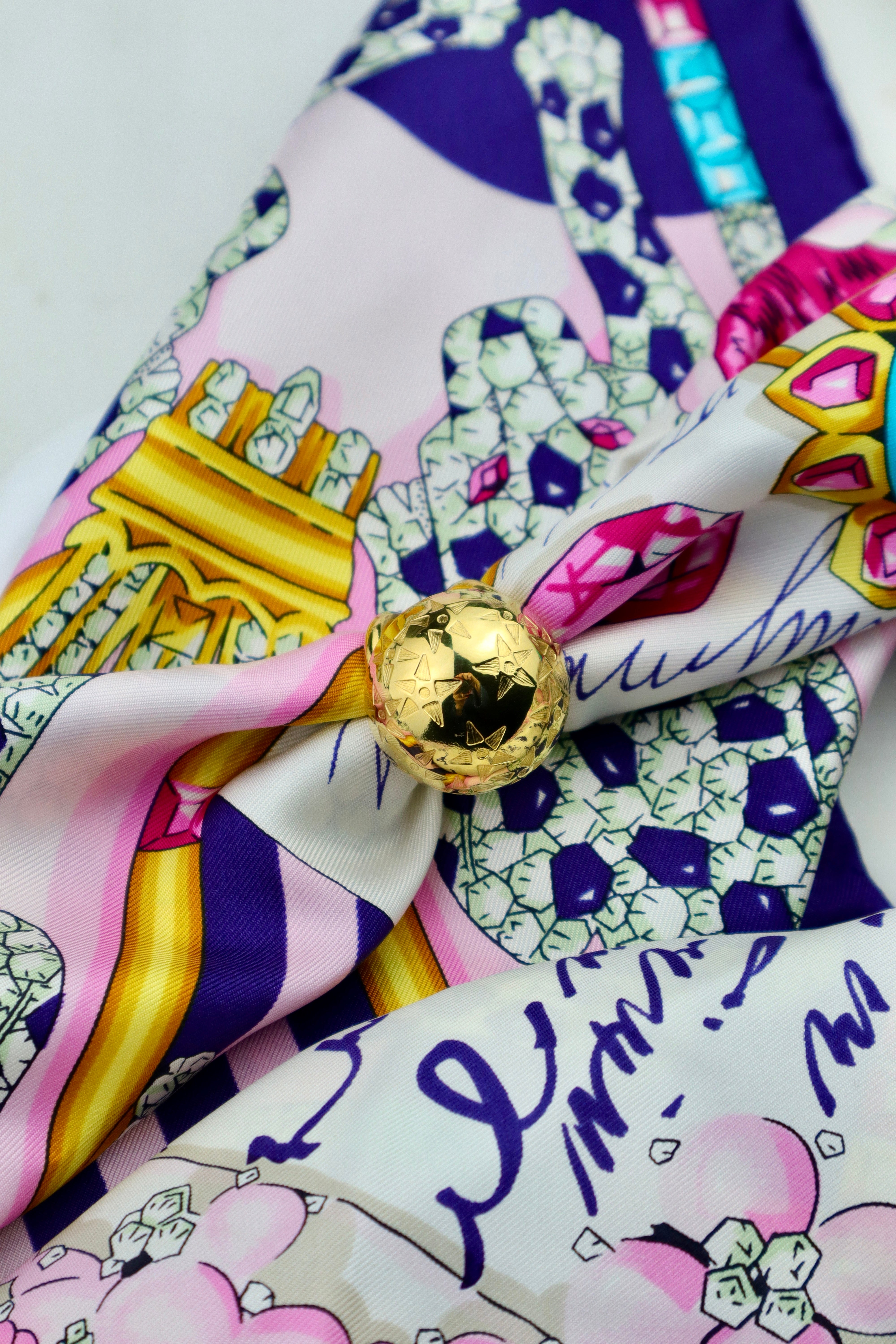 Céline – pierścień do apaszki vintage