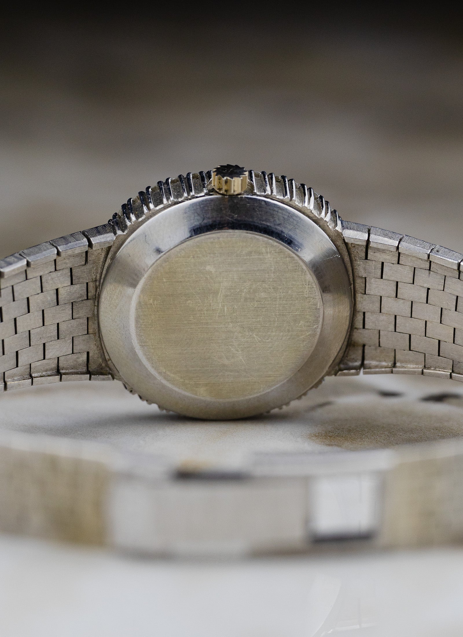 1968 Ladies 18K WG IWC Lapis Lazuli Diamond Bezel cal. 41 Serviced
