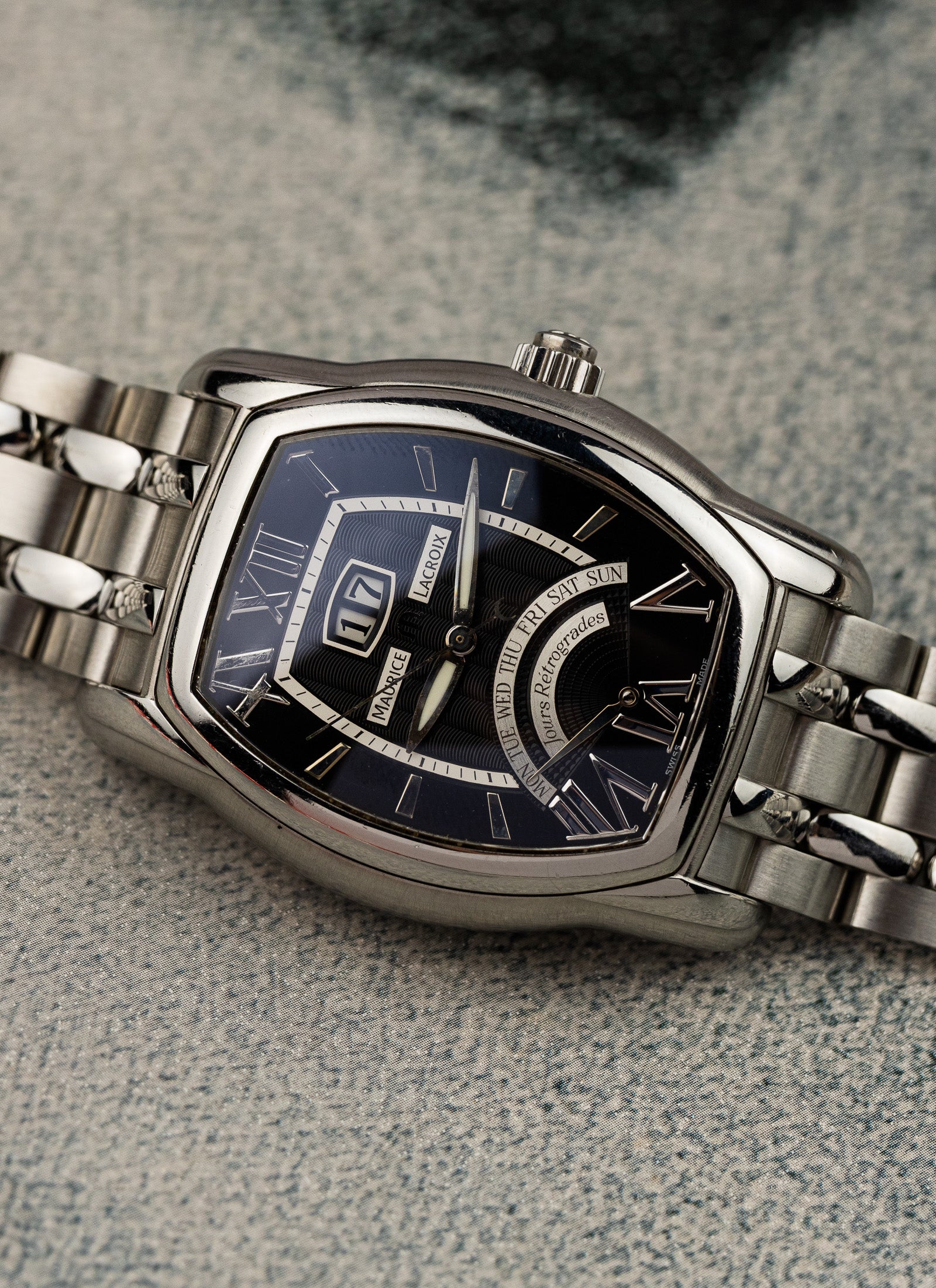 2010s Maurice Lacroix Masterpiece Jours Rétrogrades Tonneau MP6119 cal. ML 102