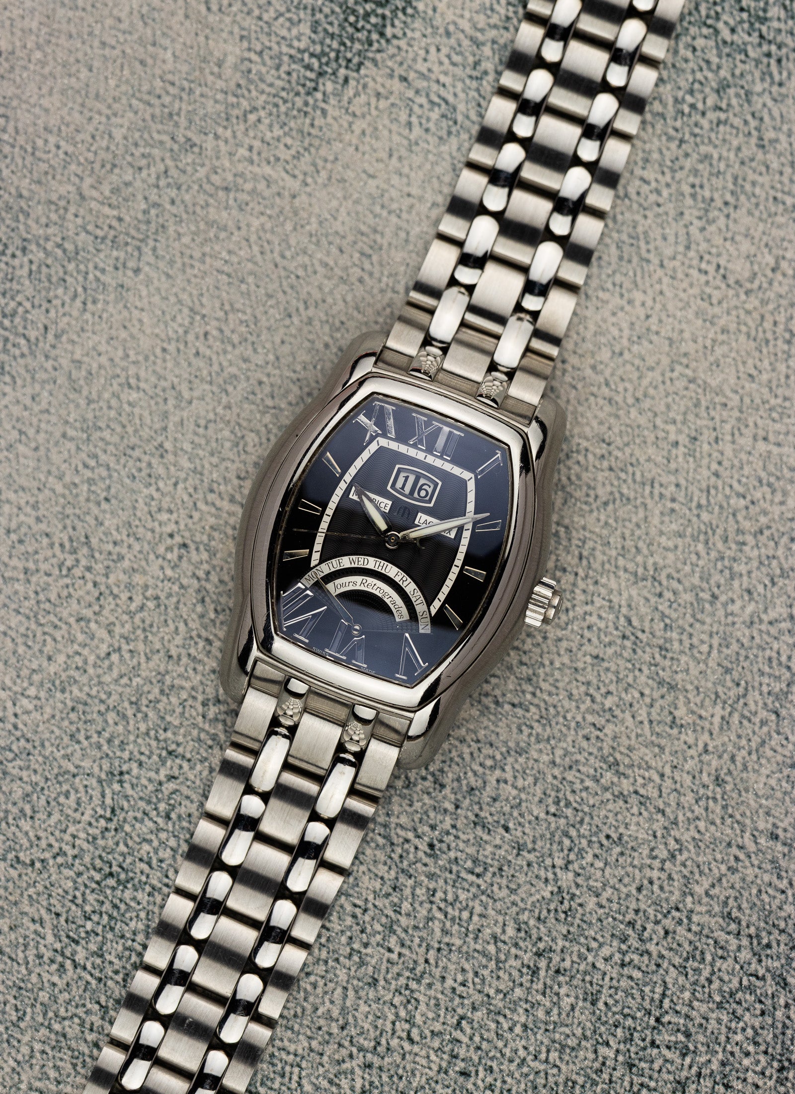 2010s Maurice Lacroix Masterpiece Jours Rétrogrades Tonneau MP6119 cal. ML 102