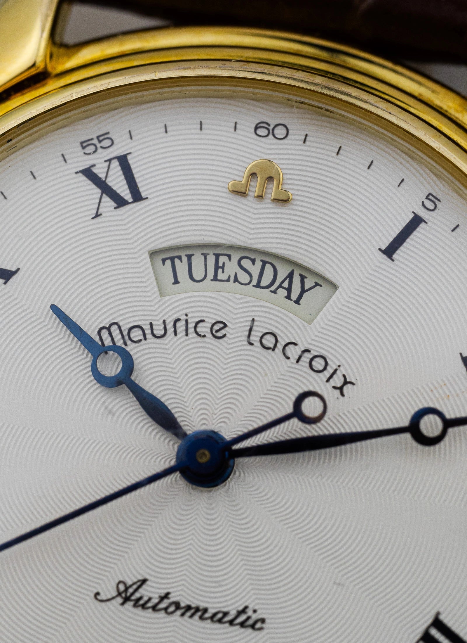 1990s Maurice Lacroix Day-Date 09329 Serviced