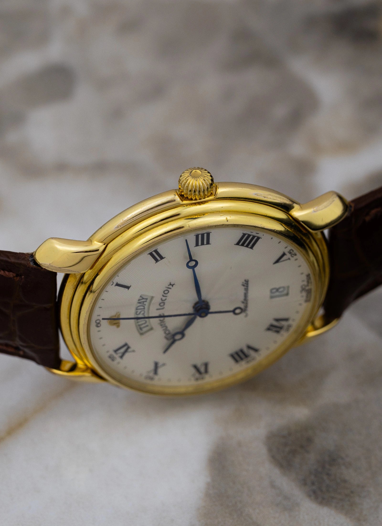 1990s Maurice Lacroix Day-Date 09329 Serviced