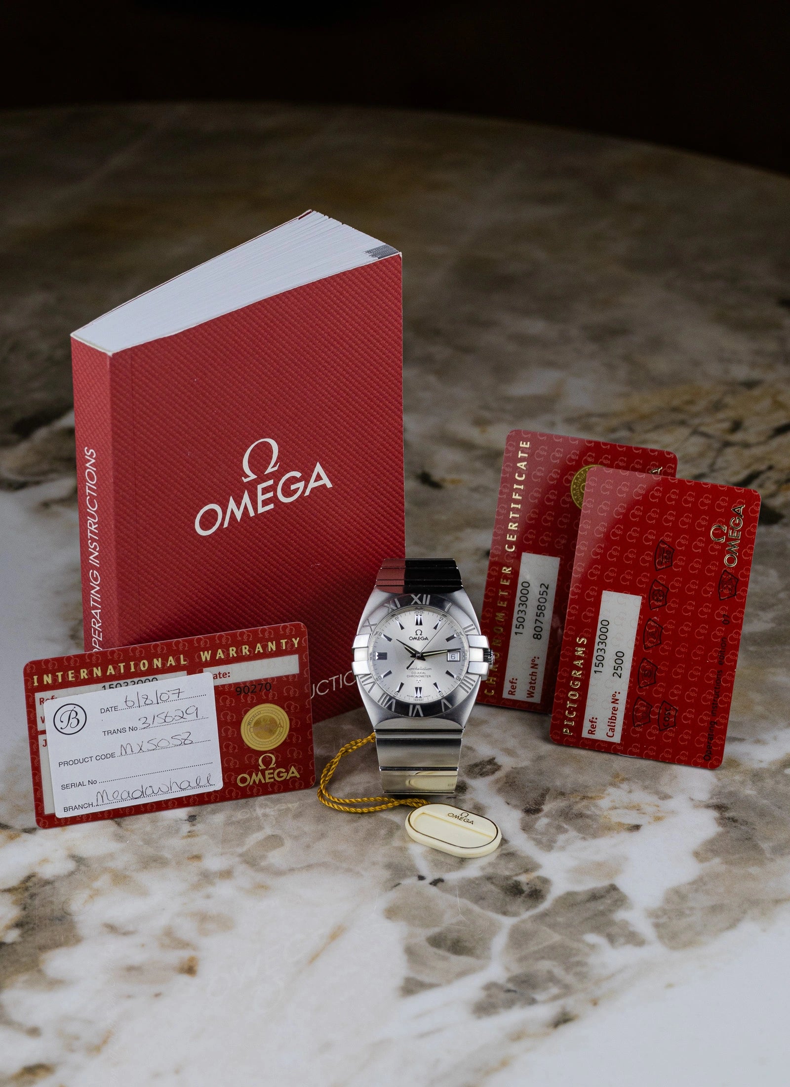 2007 Omega Constellation Double Eagle 1513.30 Full Set