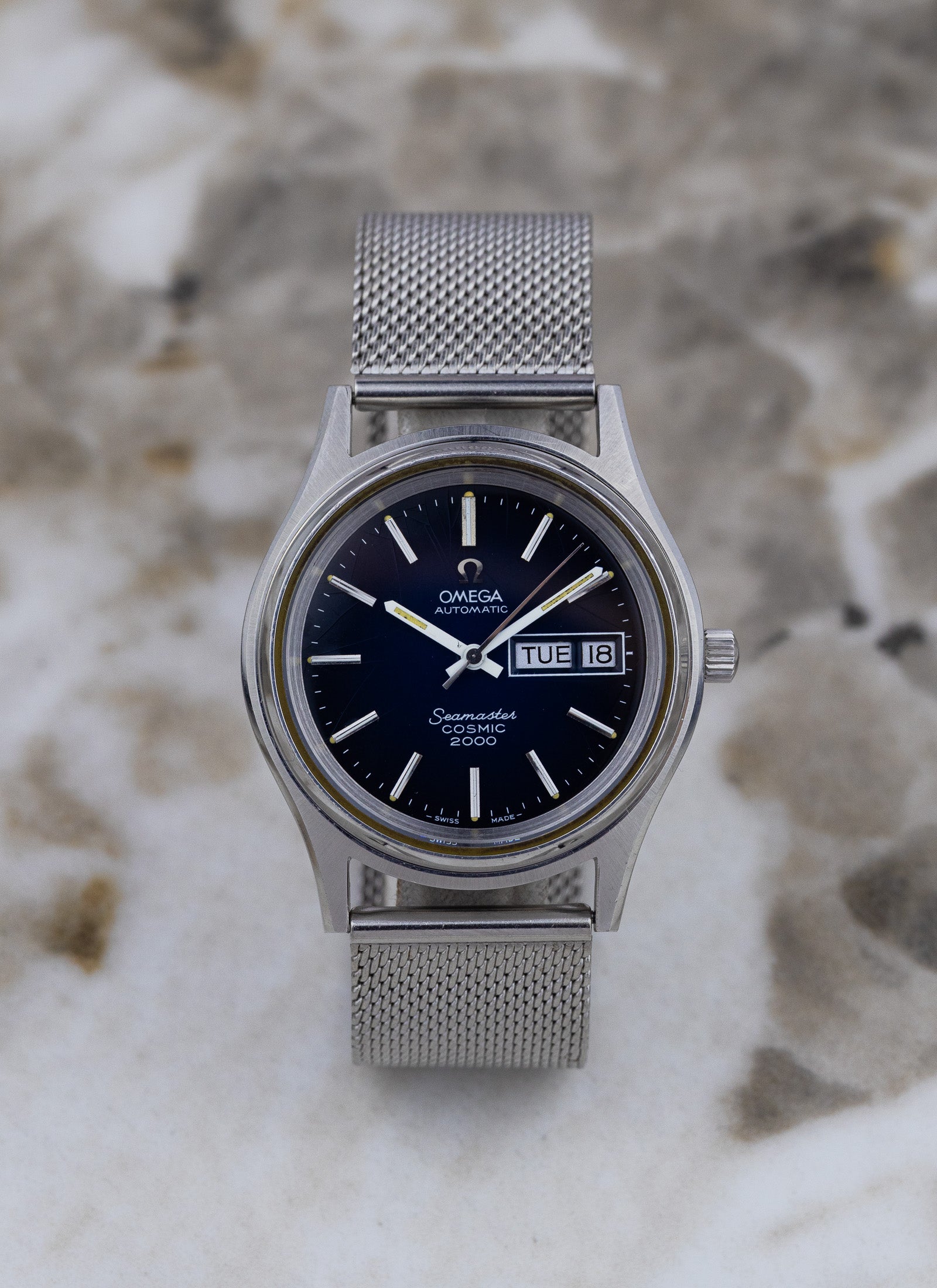 1973 Omega Seamaster Cosmic 2000 Blue Vignette 166.029 cal. 1022 Serviced