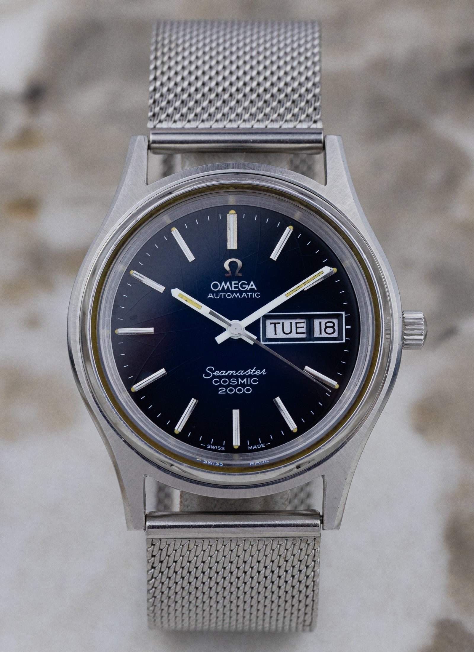 1973 Omega Seamaster Cosmic 2000 Blue Vignette 166.029 cal. 1022 Serviced