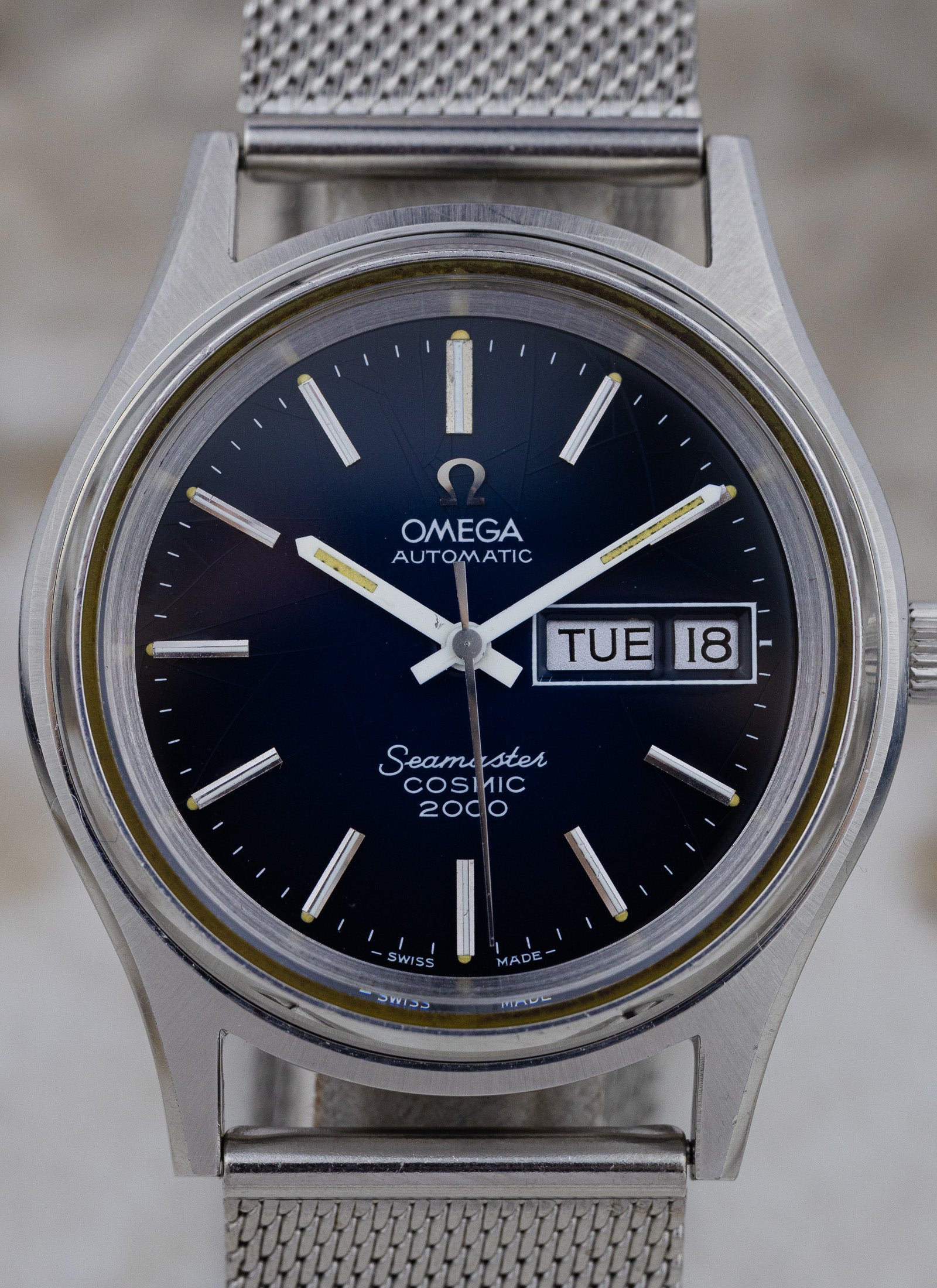 1973 Omega Seamaster Cosmic 2000 Blue Vignette 166.029 cal. 1022 Serviced