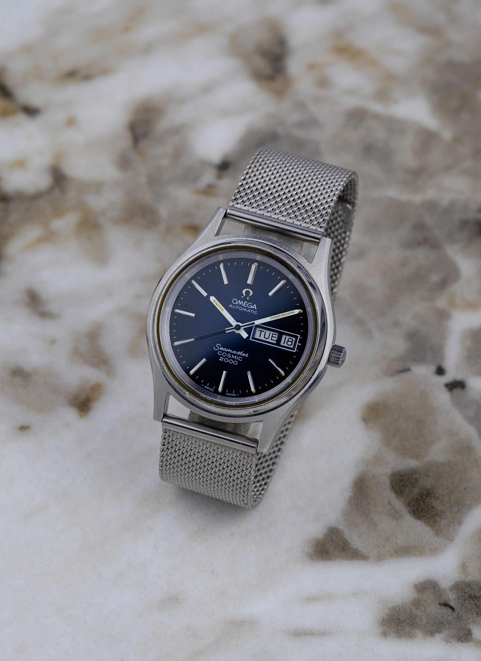 1973 Omega Seamaster Cosmic 2000 Blue Vignette 166.029 cal. 1022 Serviced