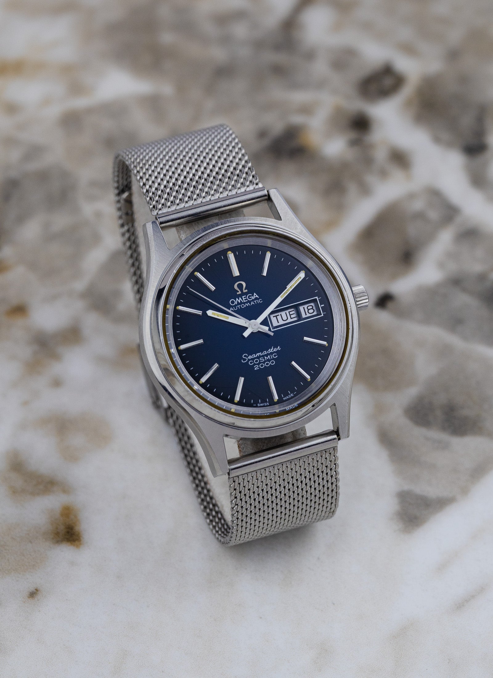 1973 Omega Seamaster Cosmic 2000 Blue Vignette 166.029 cal. 1022 Serviced
