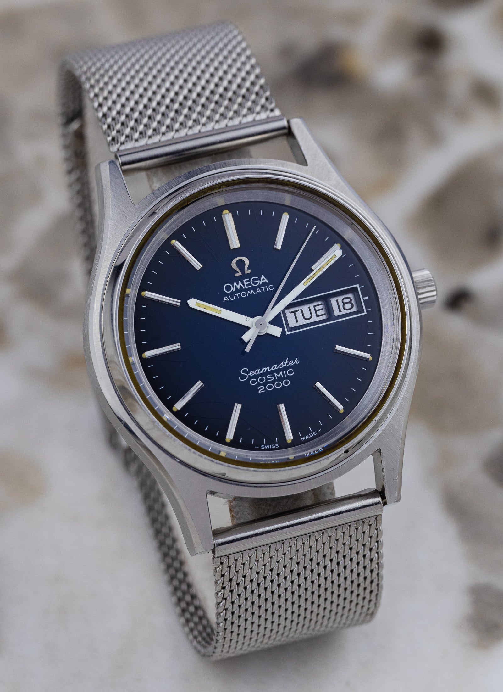 1973 Omega Seamaster Cosmic 2000 Blue Vignette 166.029 cal. 1022 Serviced