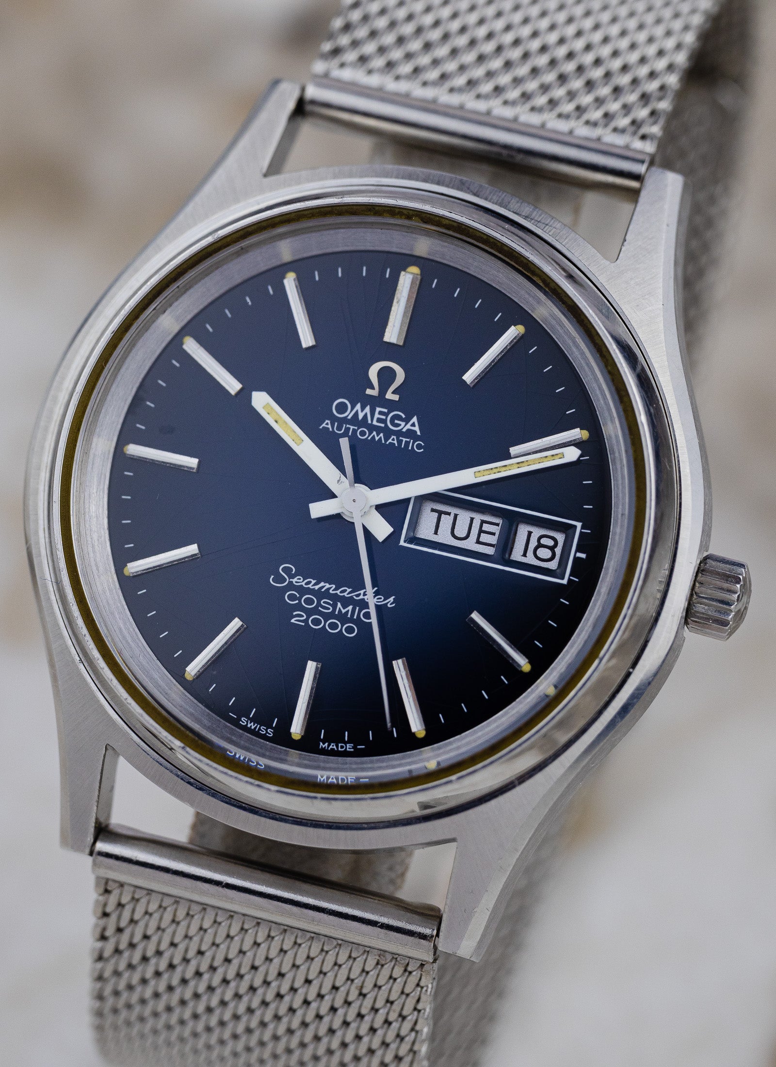 1973 Omega Seamaster Cosmic 2000 Blue Vignette 166.029 cal. 1022 Serviced