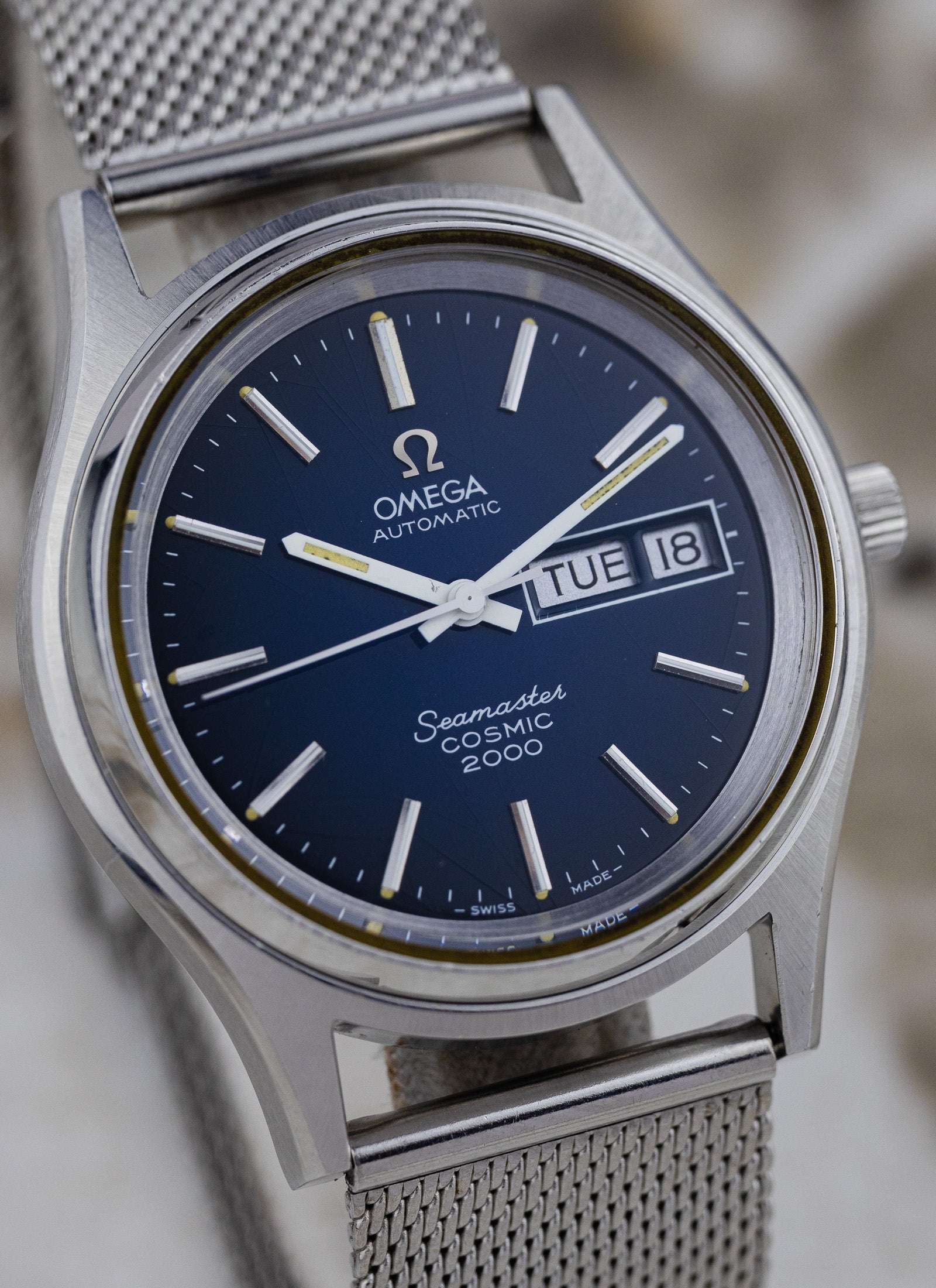 1973 Omega Seamaster Cosmic 2000 Blue Vignette 166.029 cal. 1022 Serviced