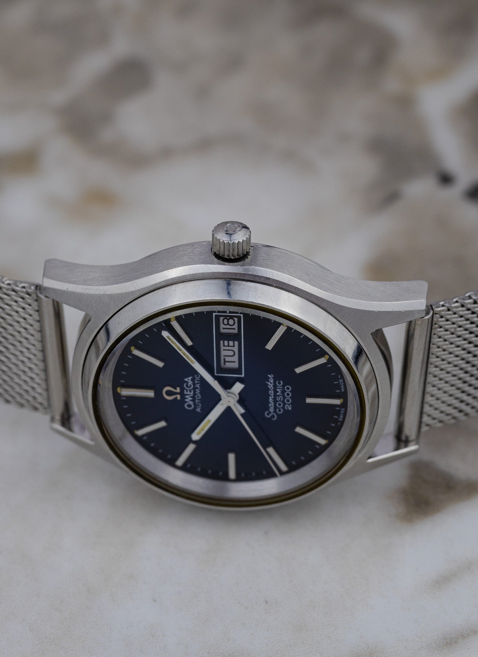 1973 Omega Seamaster Cosmic 2000 Blue Vignette 166.029 cal. 1022 Serviced