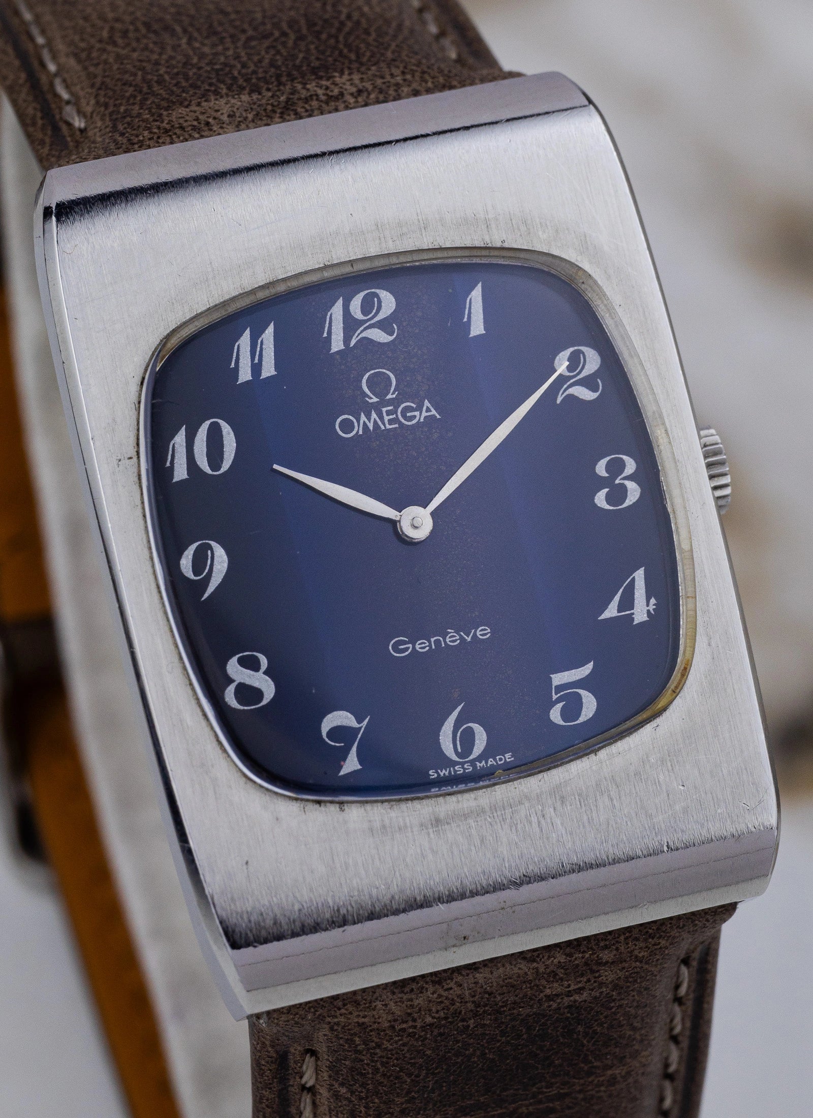 1973 Omega Geneve Tv-Dial Navy Holo Breguet 111.0117 cal. 625