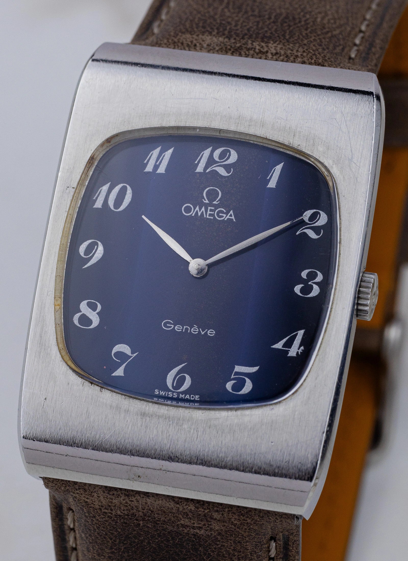1973 Omega Geneve Tv-Dial Navy Holo Breguet 111.0117 cal. 625