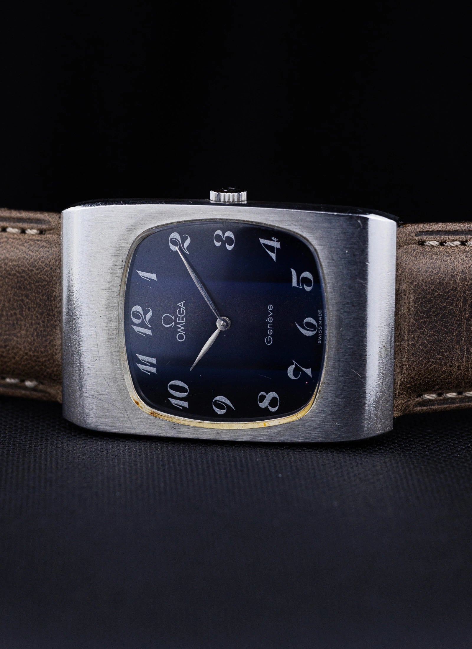 1973 Omega Geneve Tv-Dial Navy Holo Breguet 111.0117 cal. 625