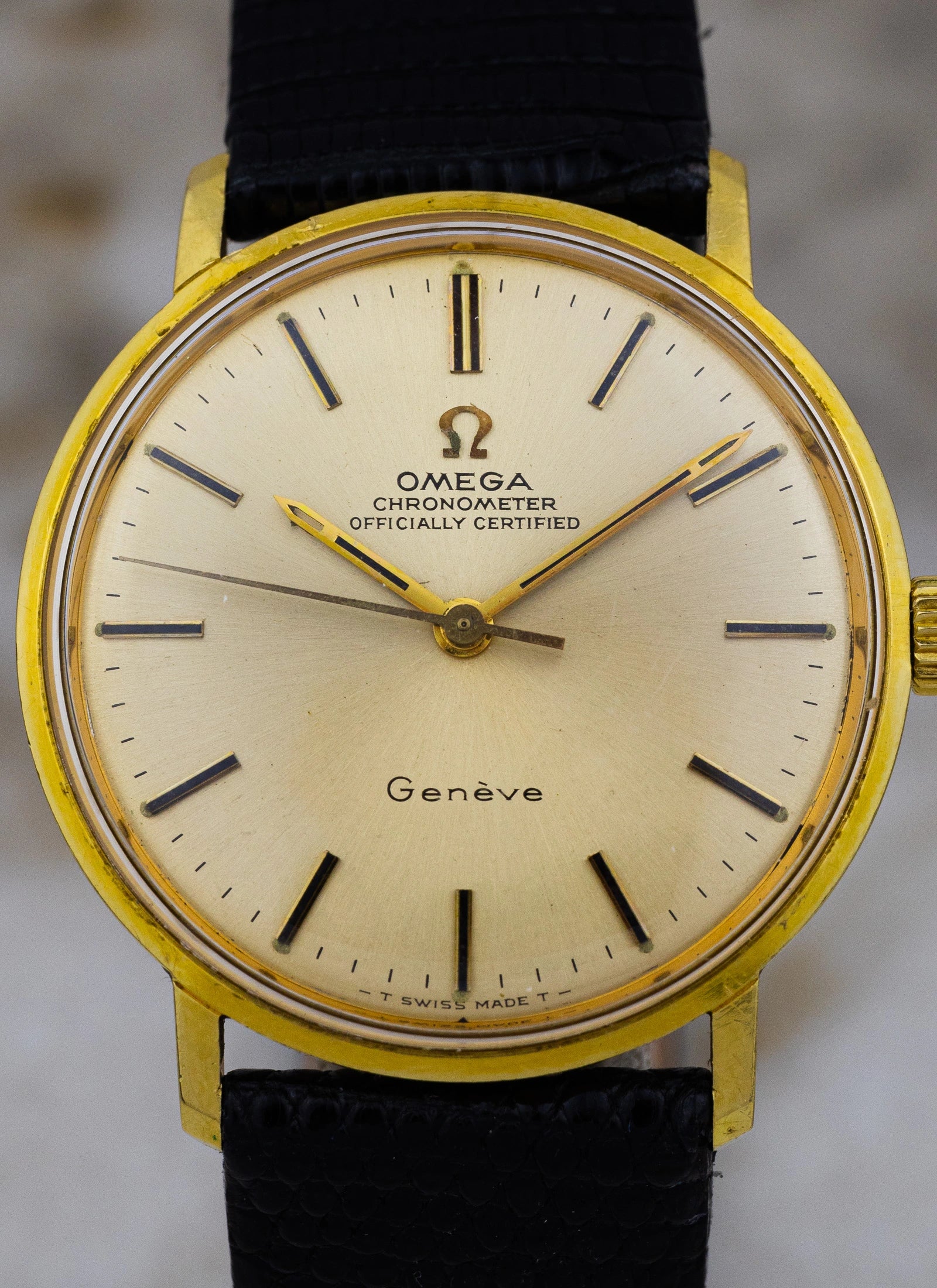 1968 18K Omega Geneve Chronometer ref. 137.001 cal.602