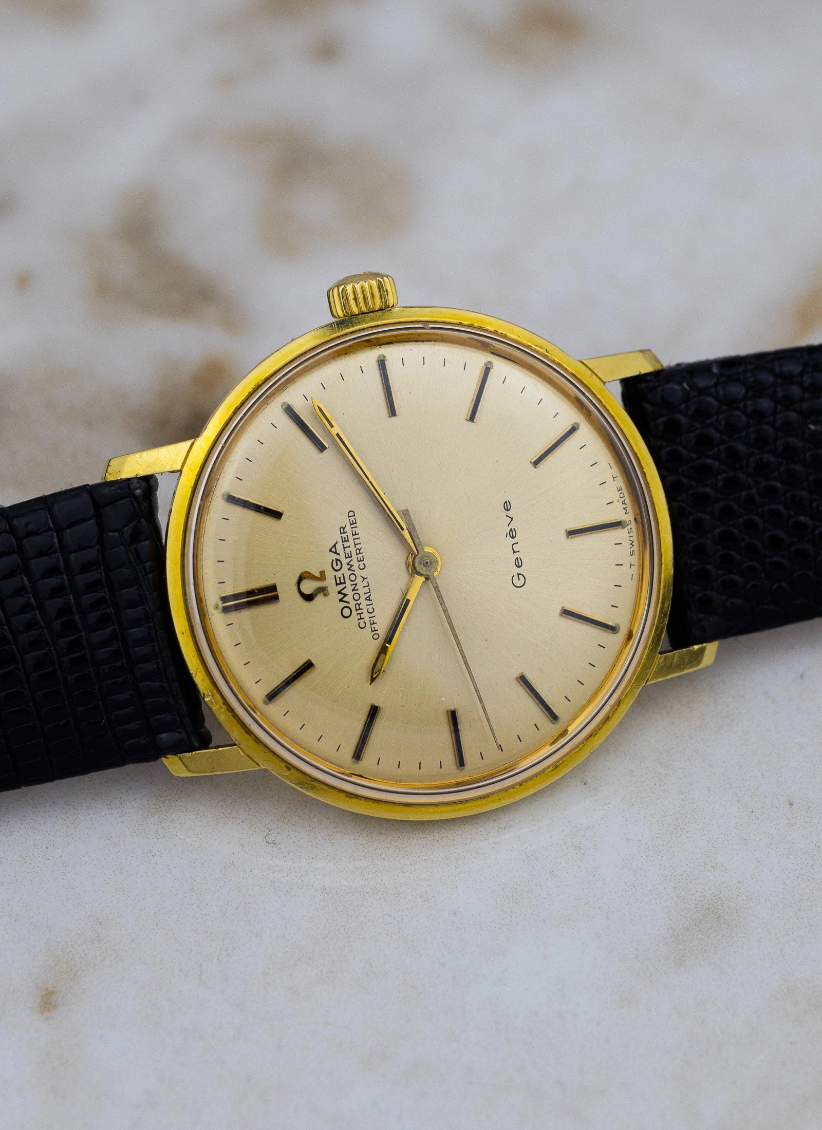 1968 18K Omega Geneve Chronometer ref. 137.001 cal.602