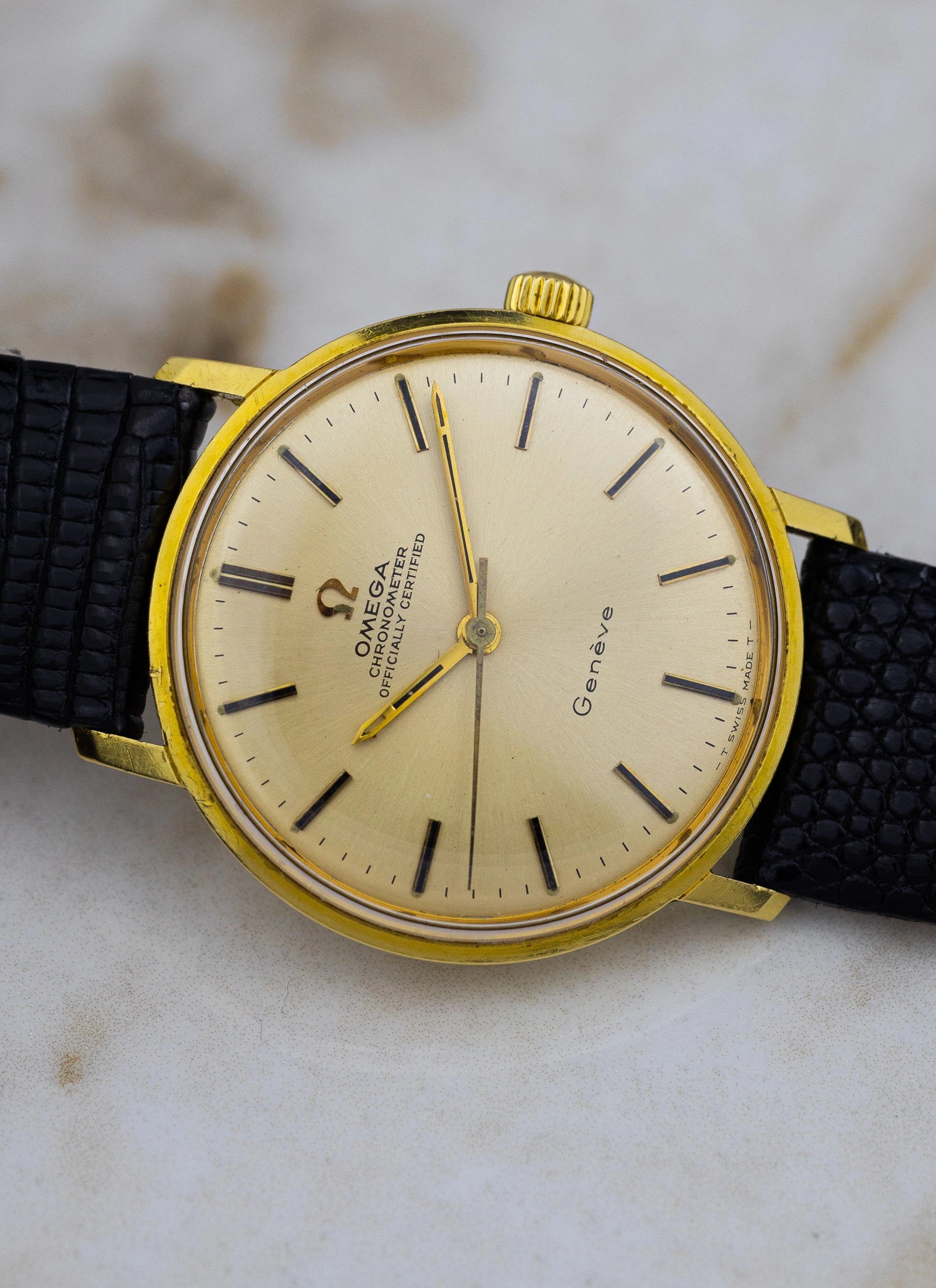 1968 18K Omega Geneve Chronometer ref. 137.001 cal.602