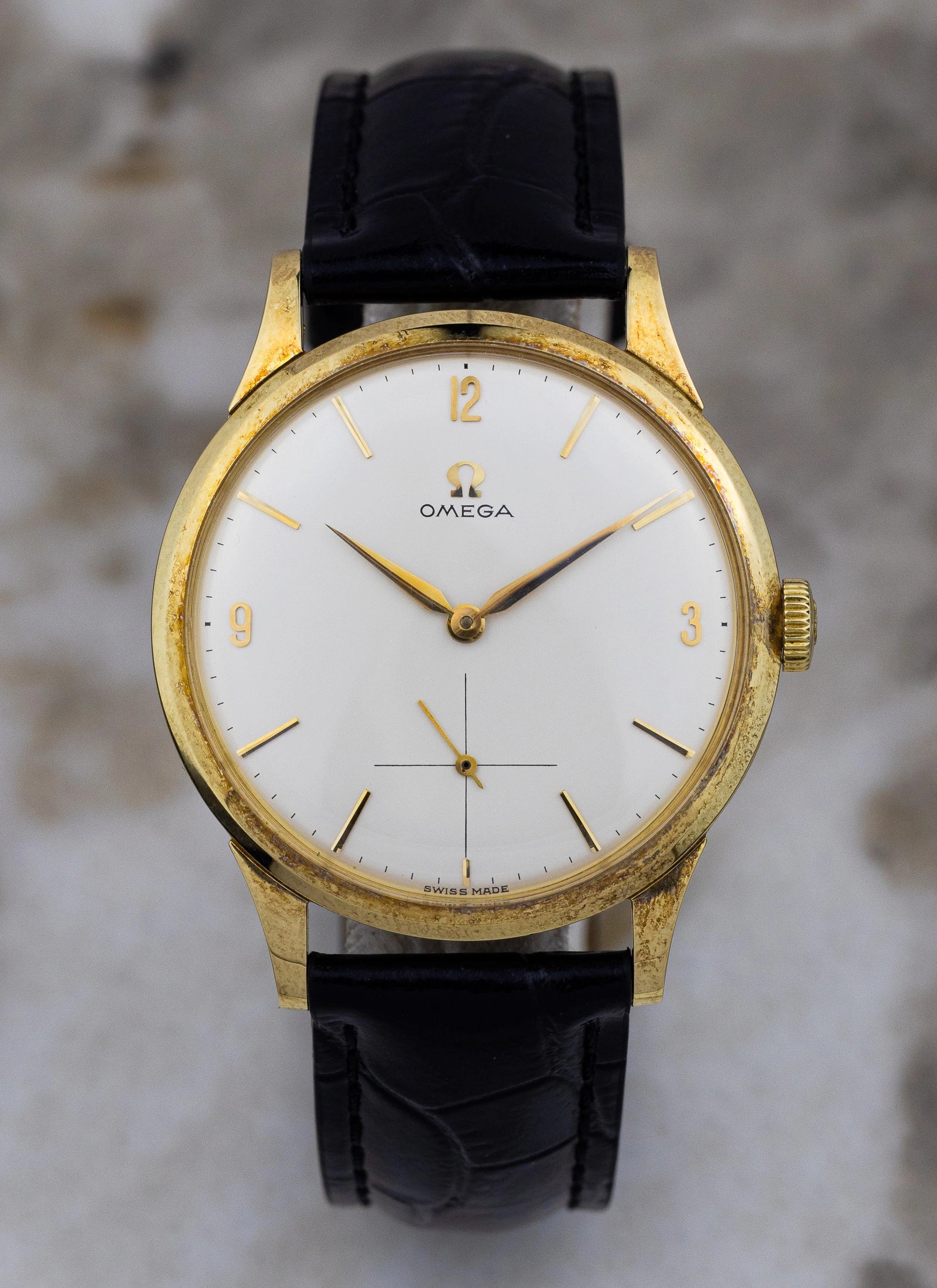 1960 14K Omega Tresor 14707 cal.268 MINT!