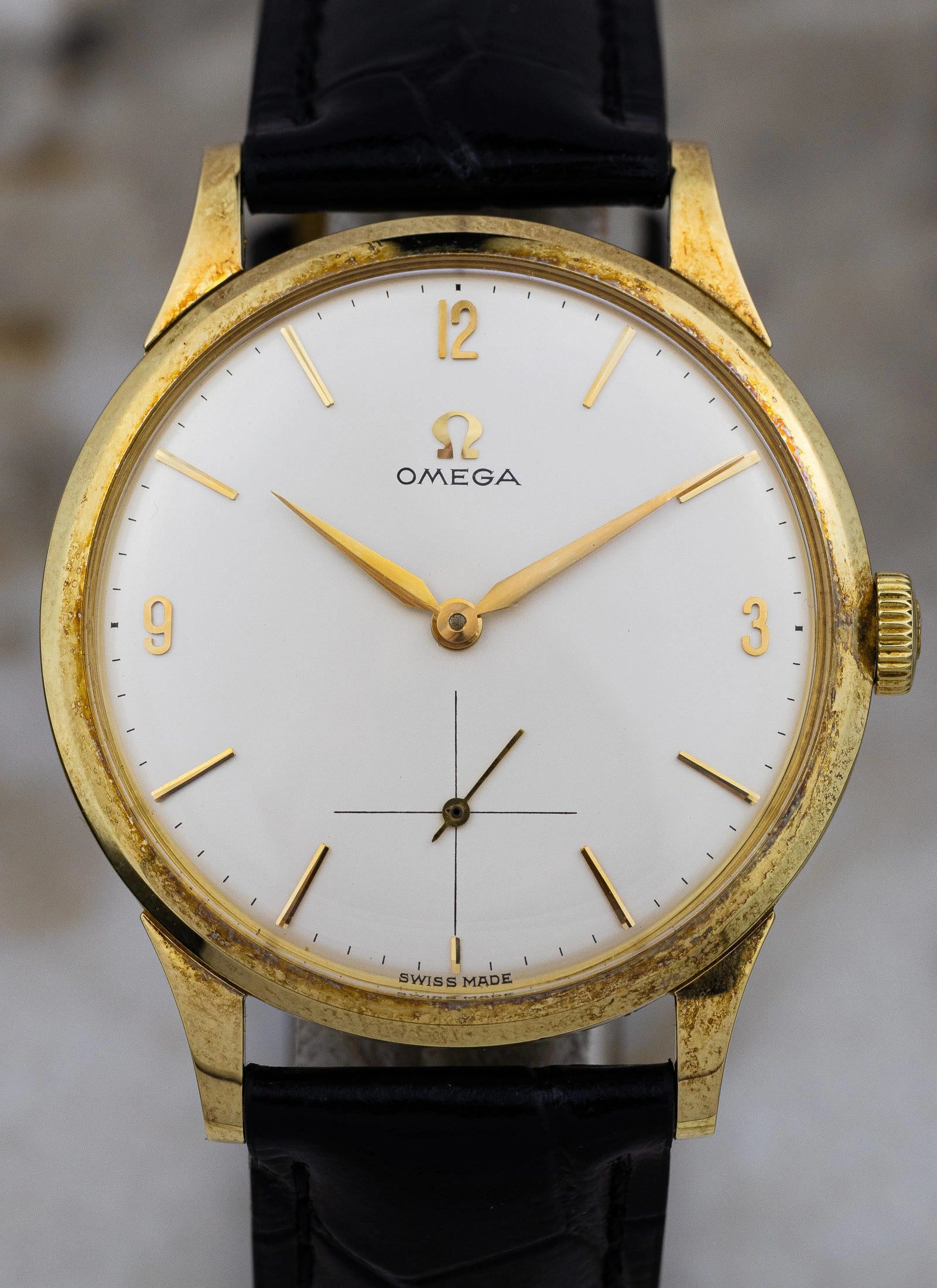 1960 14K Omega Tresor 14707 cal.268 MINT!
