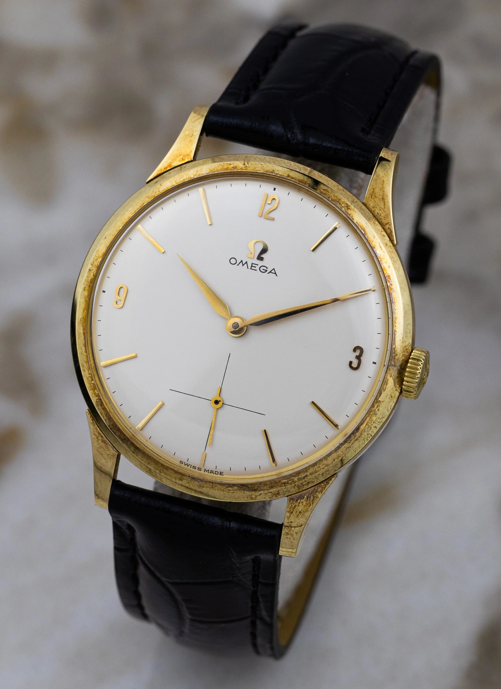 1960 14K Omega Tresor 14707 cal.268 MINT!