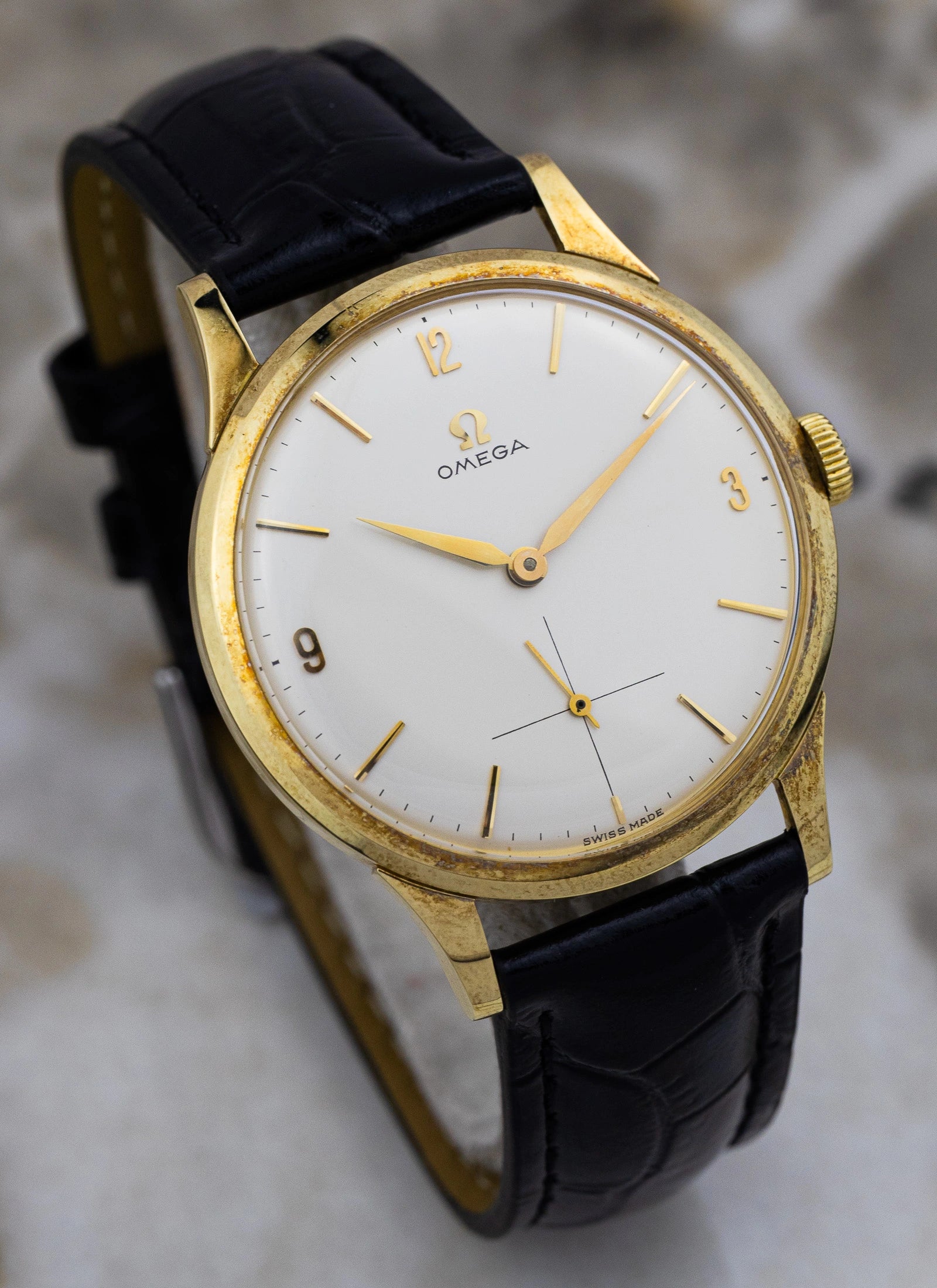 1960 14K Omega Tresor 14707 cal.268 MINT!