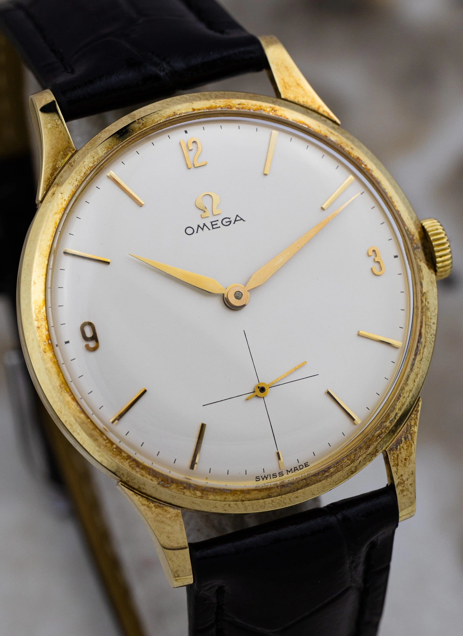 1960 14K Omega Tresor 14707 cal.268 MINT!