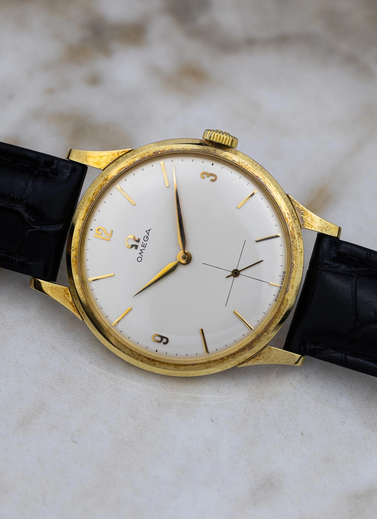 1960 14K Omega Tresor 14707 cal.268 MINT!