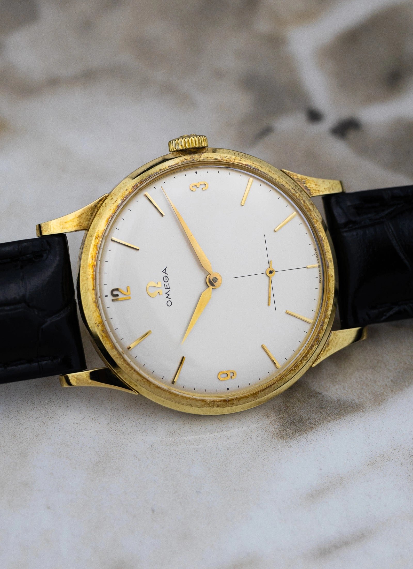 1960 14K Omega Tresor 14707 cal.268 MINT!