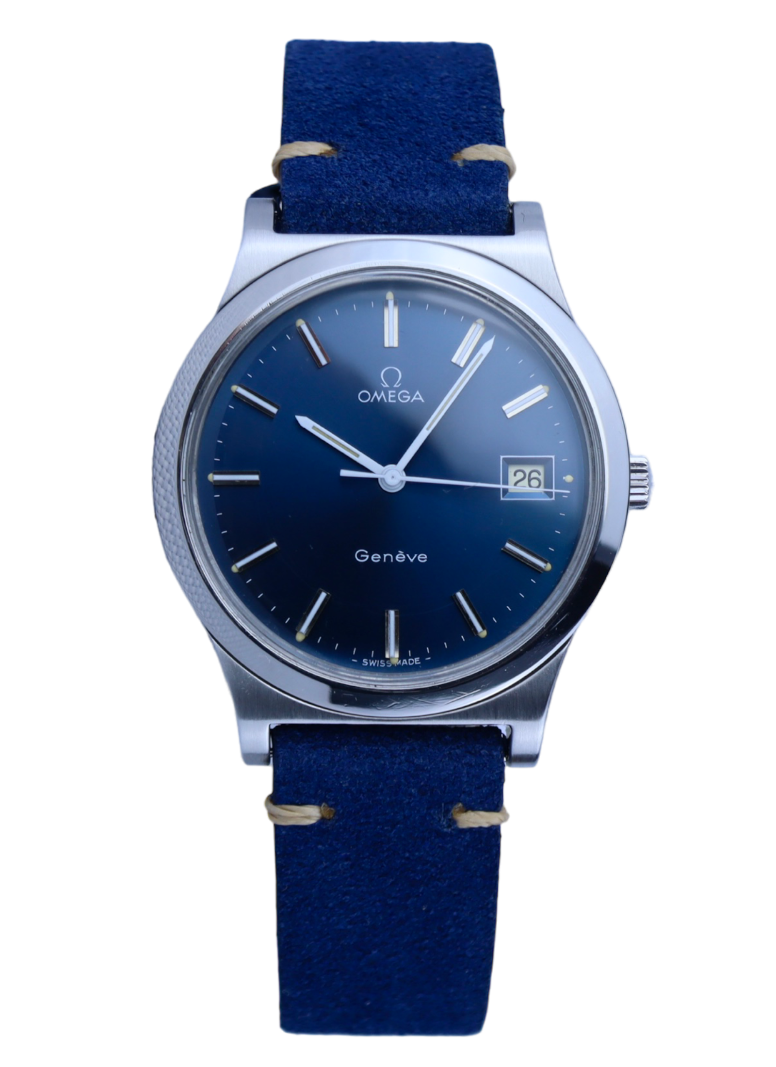 1974 Omega Geneve Blue Dial 136.0102 cal. 1030