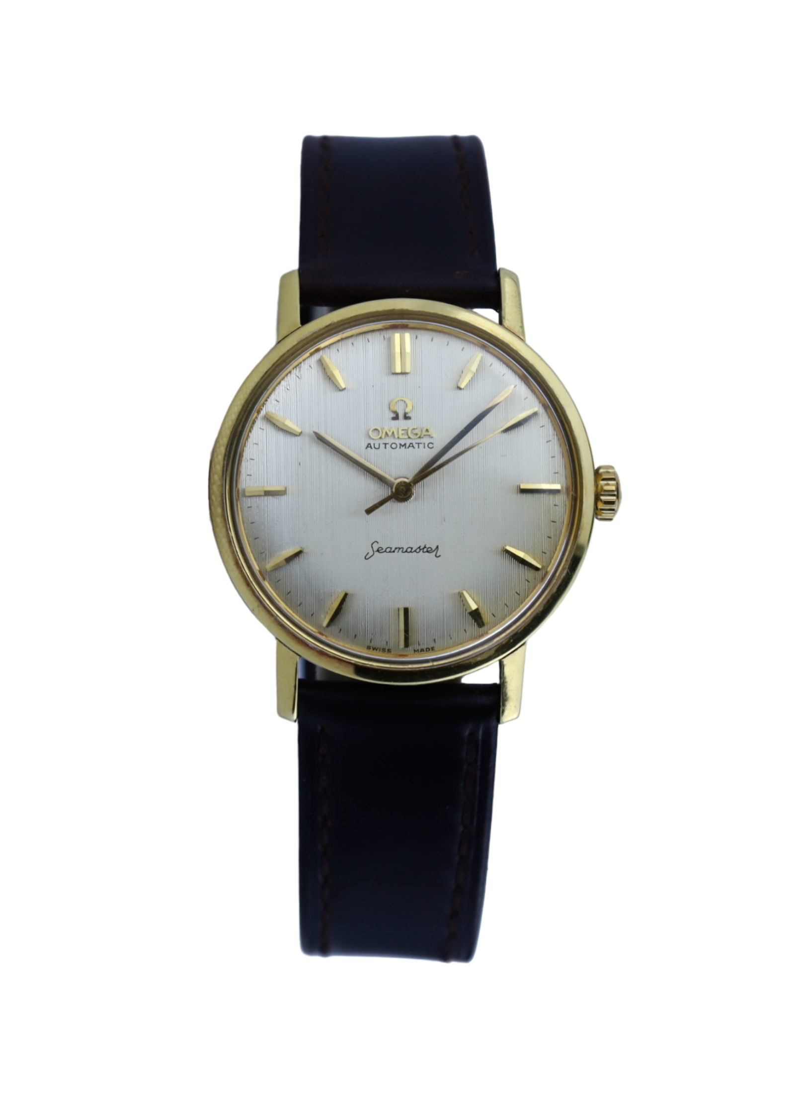 1962 18K Omega Seamaster Linen Dial 14765 cal. 552