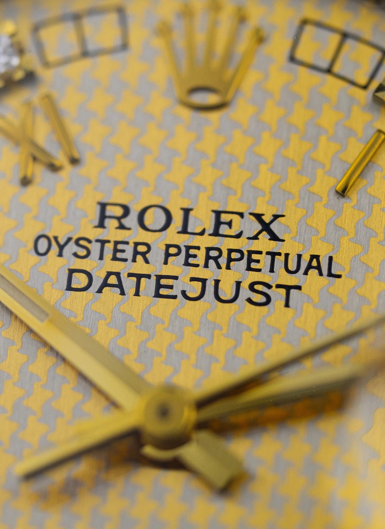 1986 Rolex Datejust 16013 Houndstooth Diamond Dial
