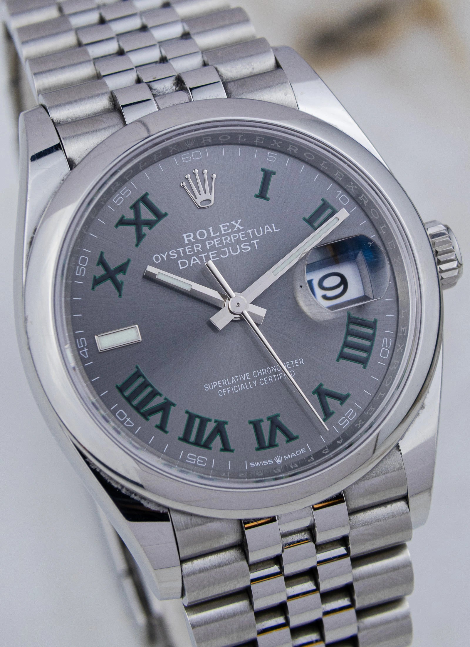 2023 Rolex Datejust Wimbledon 126200 Full Set Kruk