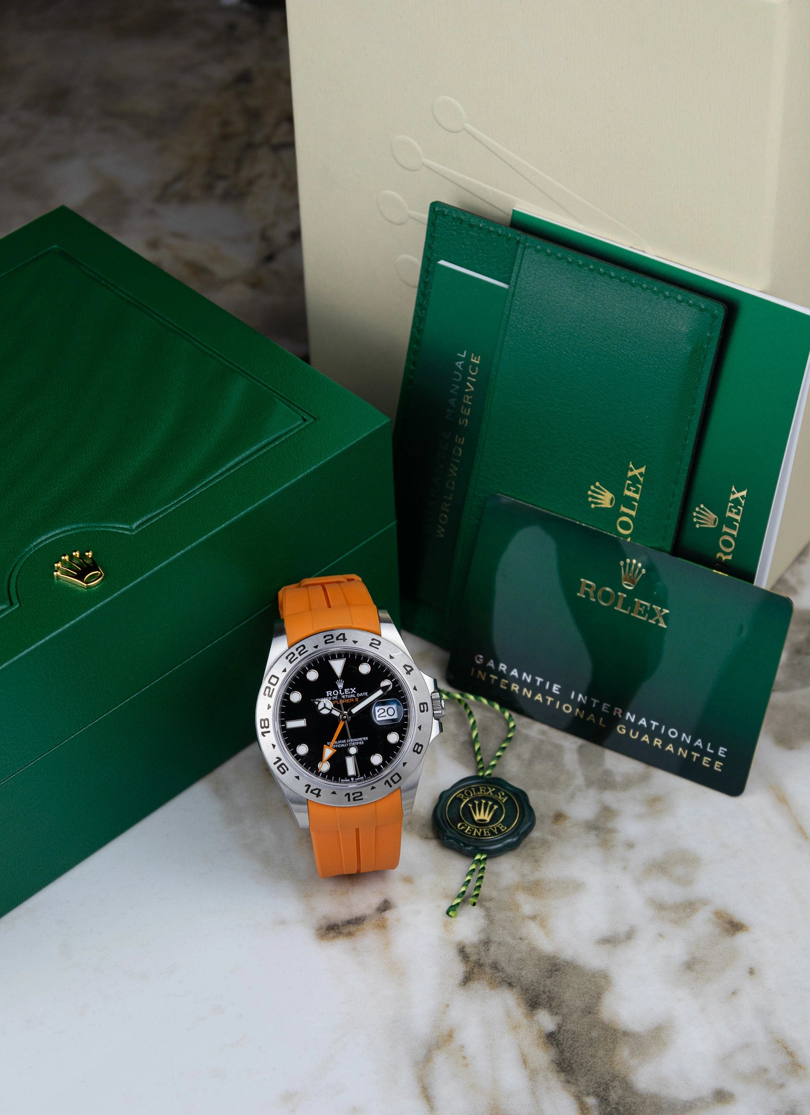 2023 Rolex Explorer 2 216570 Full Set Kruk