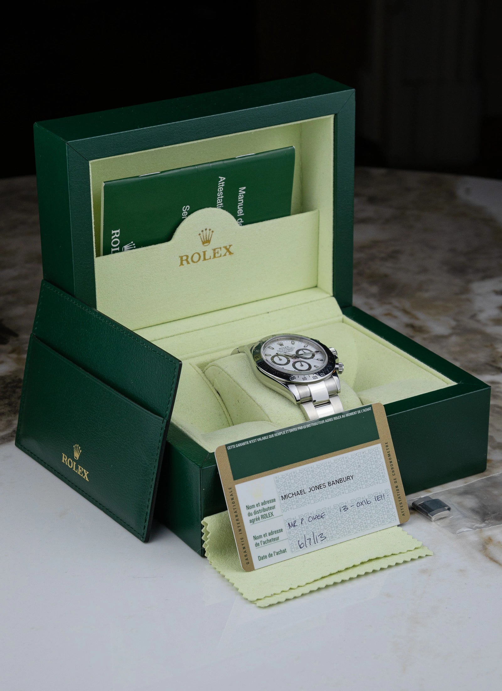 2011 Rolex Cosmograph Daytona White 116520 Full Set