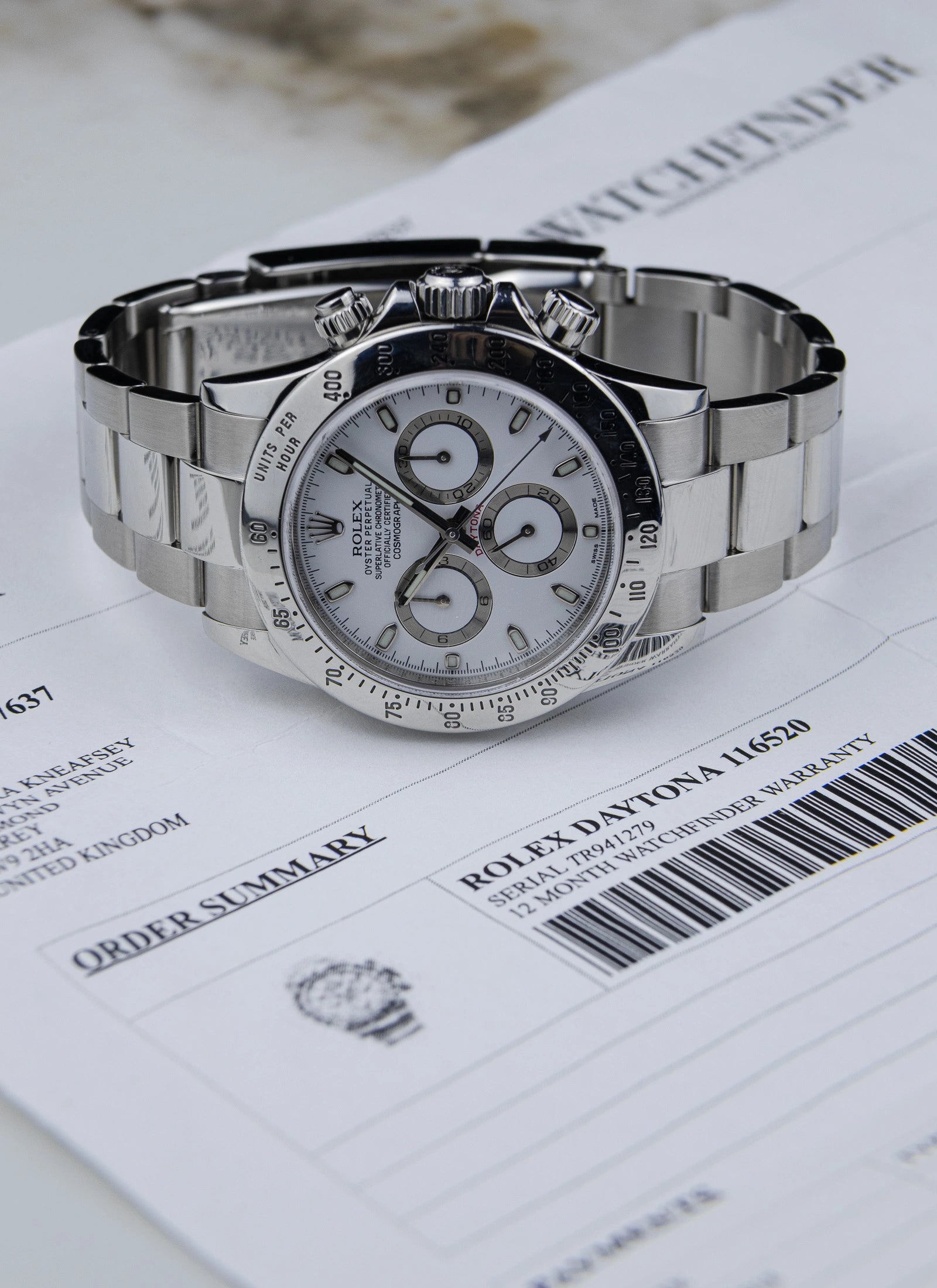 2011 Rolex Cosmograph Daytona White 116520 Full Set
