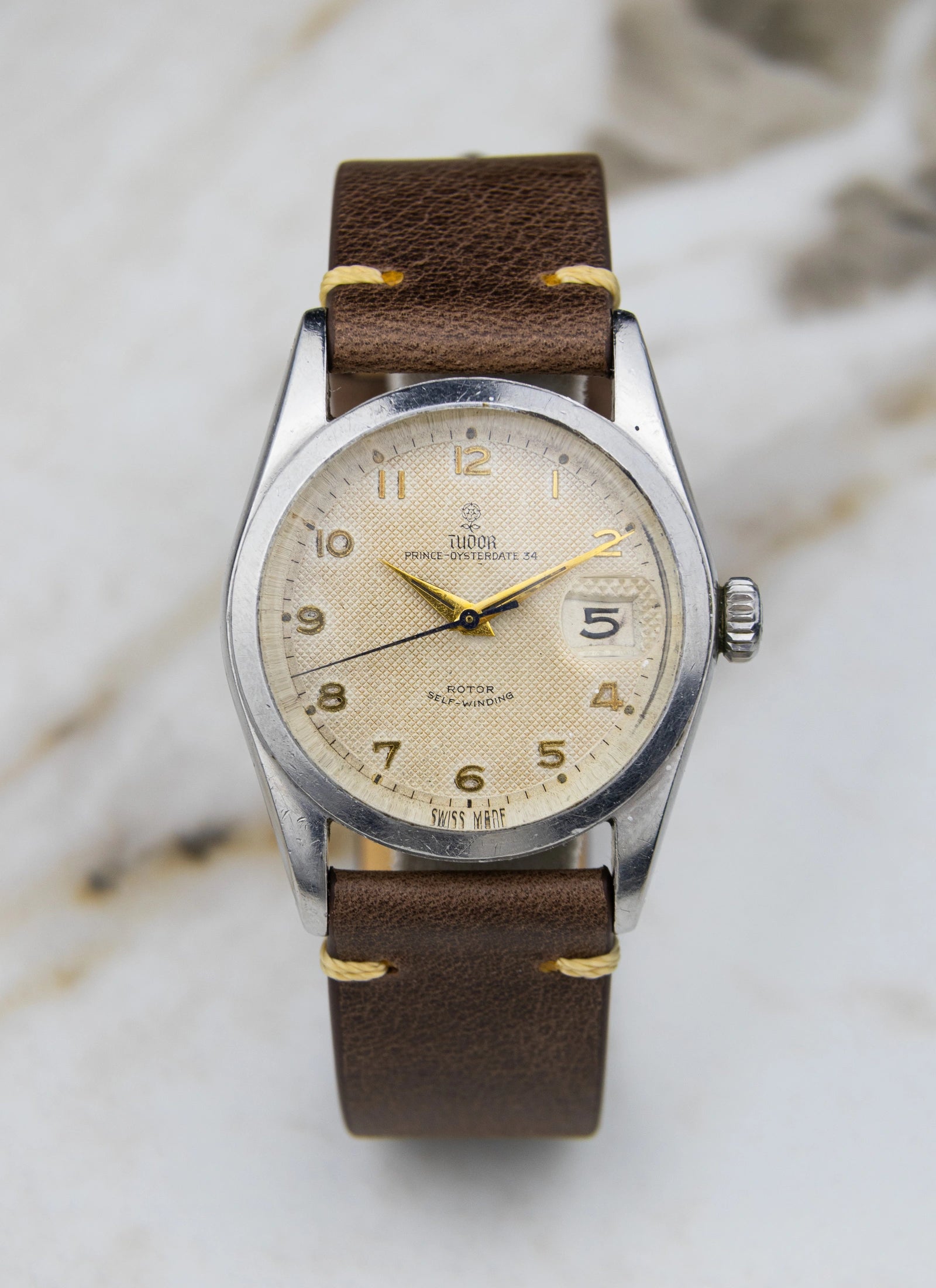 1950s Tudor Prince Oysterdate 34 7914 Roulette Date