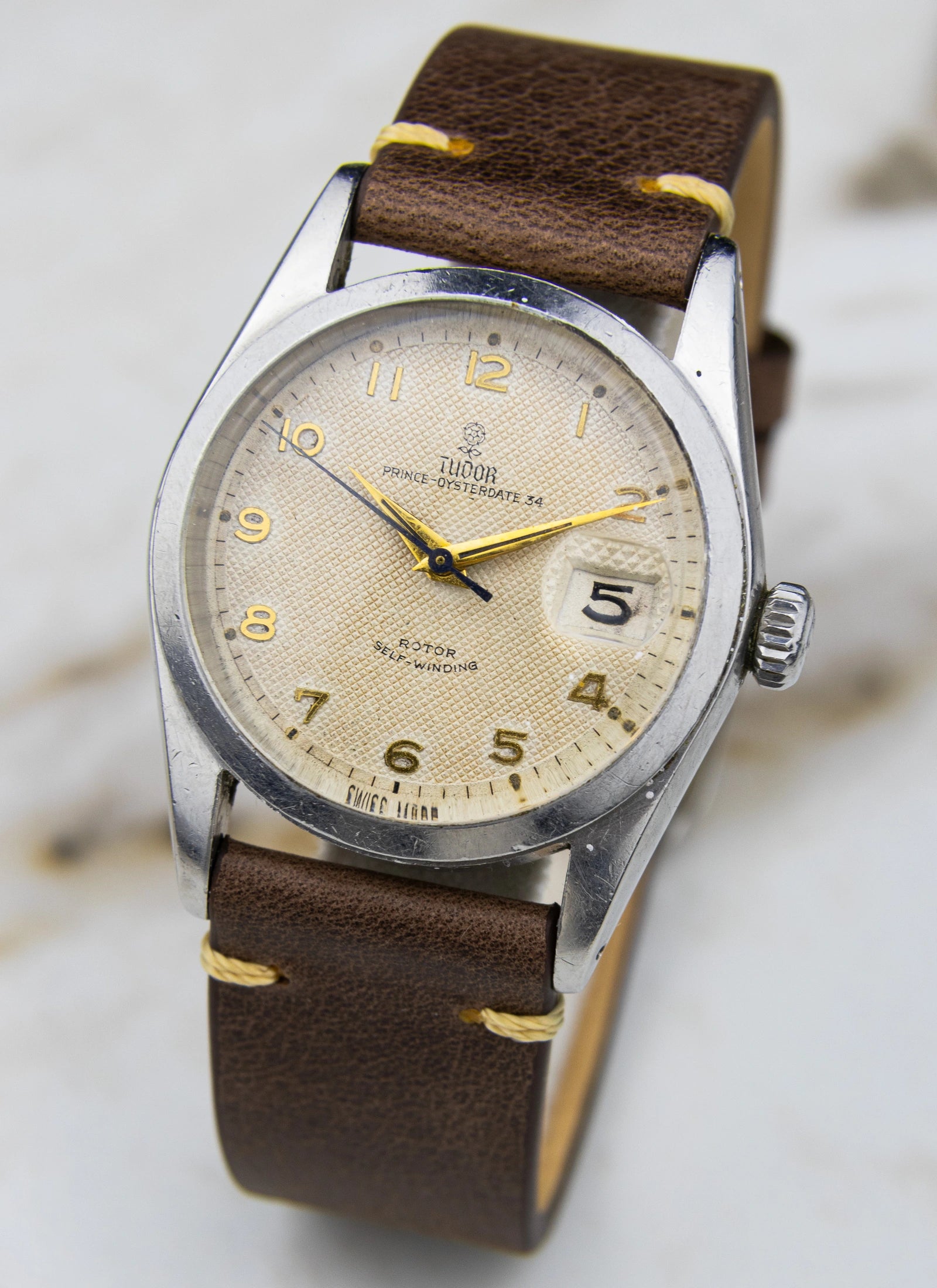 1950s Tudor Prince Oysterdate 34 7914 Roulette Date