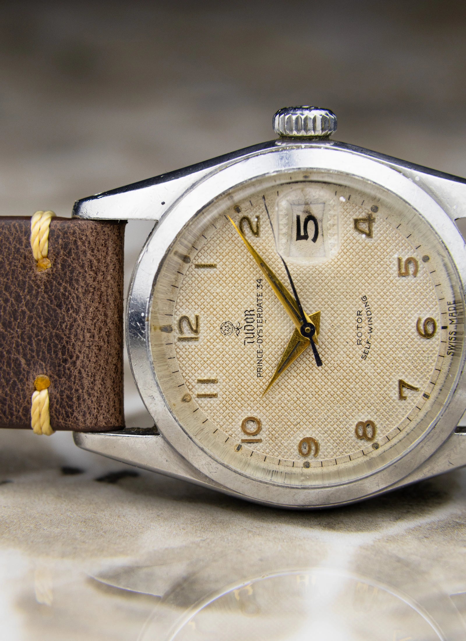1950s Tudor Prince Oysterdate 34 7914 Roulette Date