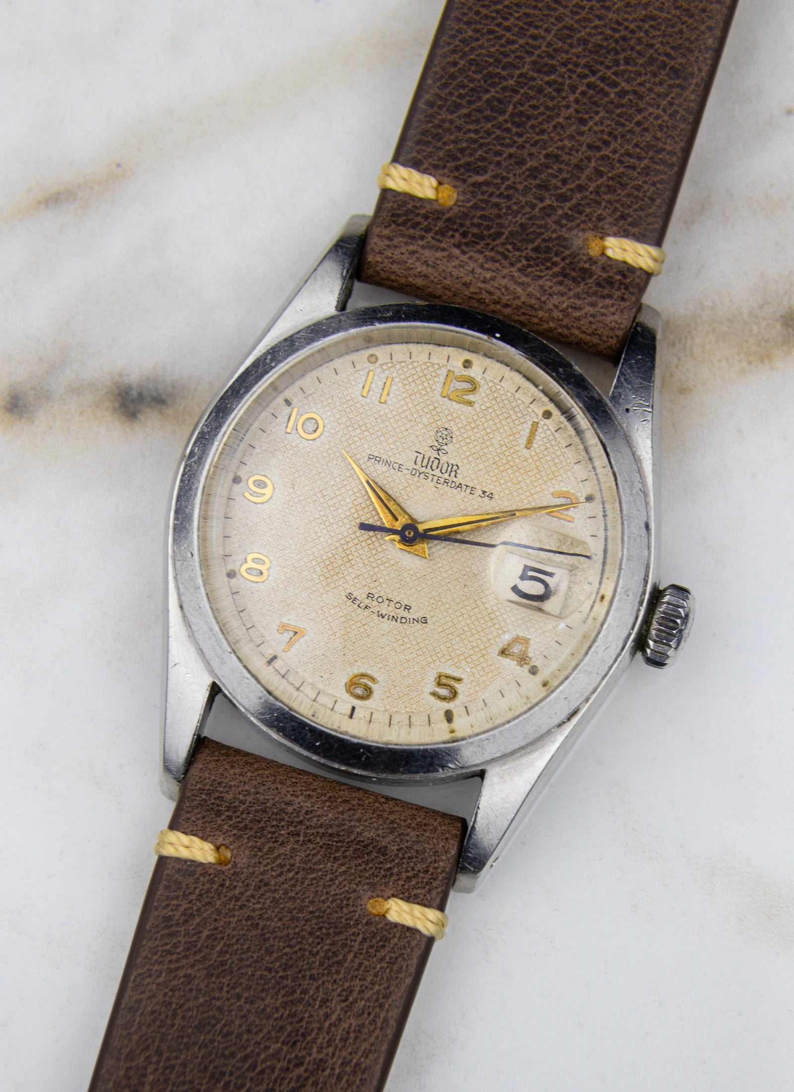 1950s Tudor Prince Oysterdate 34 7914 Roulette Date