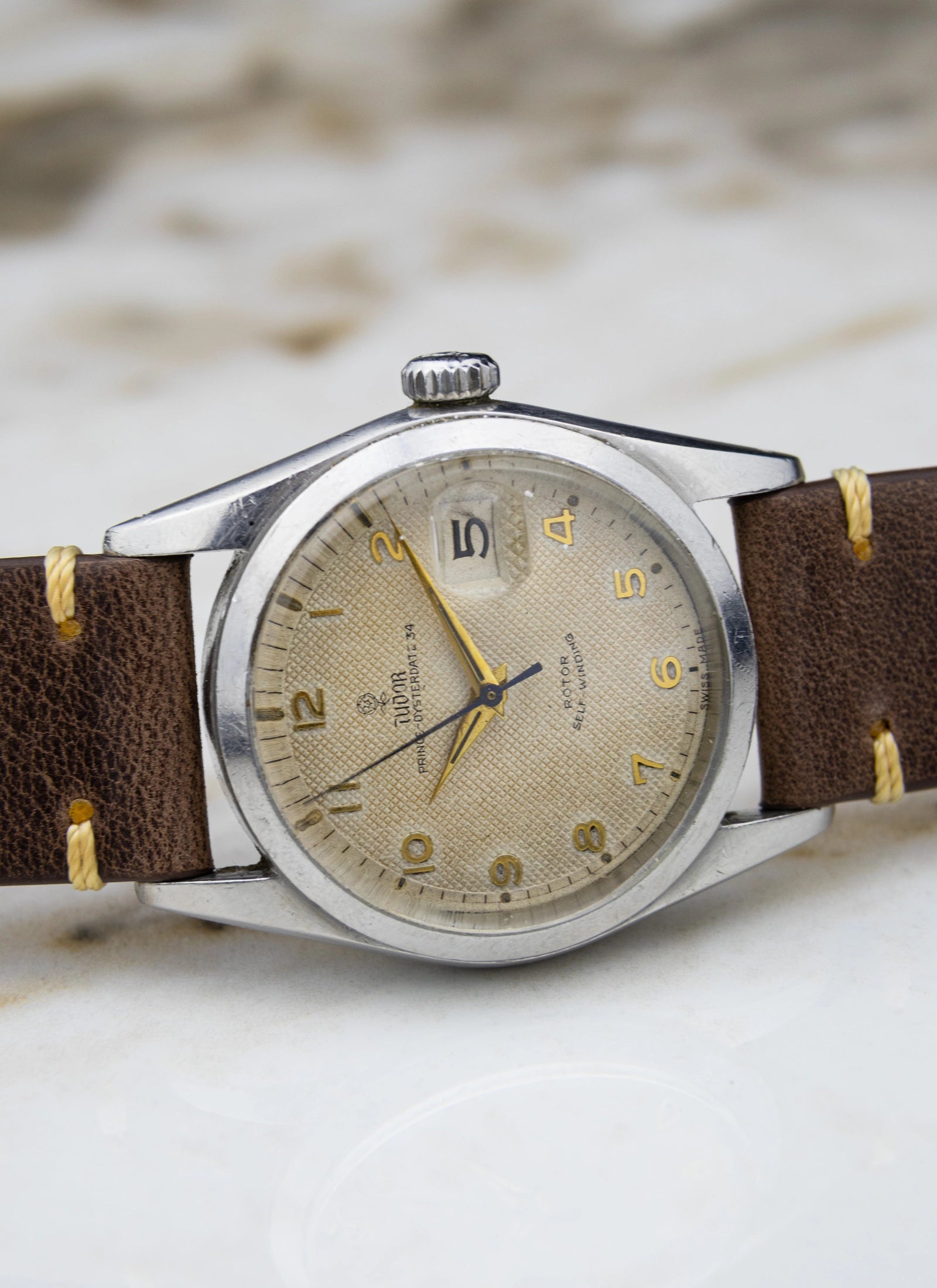 1950s Tudor Prince Oysterdate 34 7914 Roulette Date