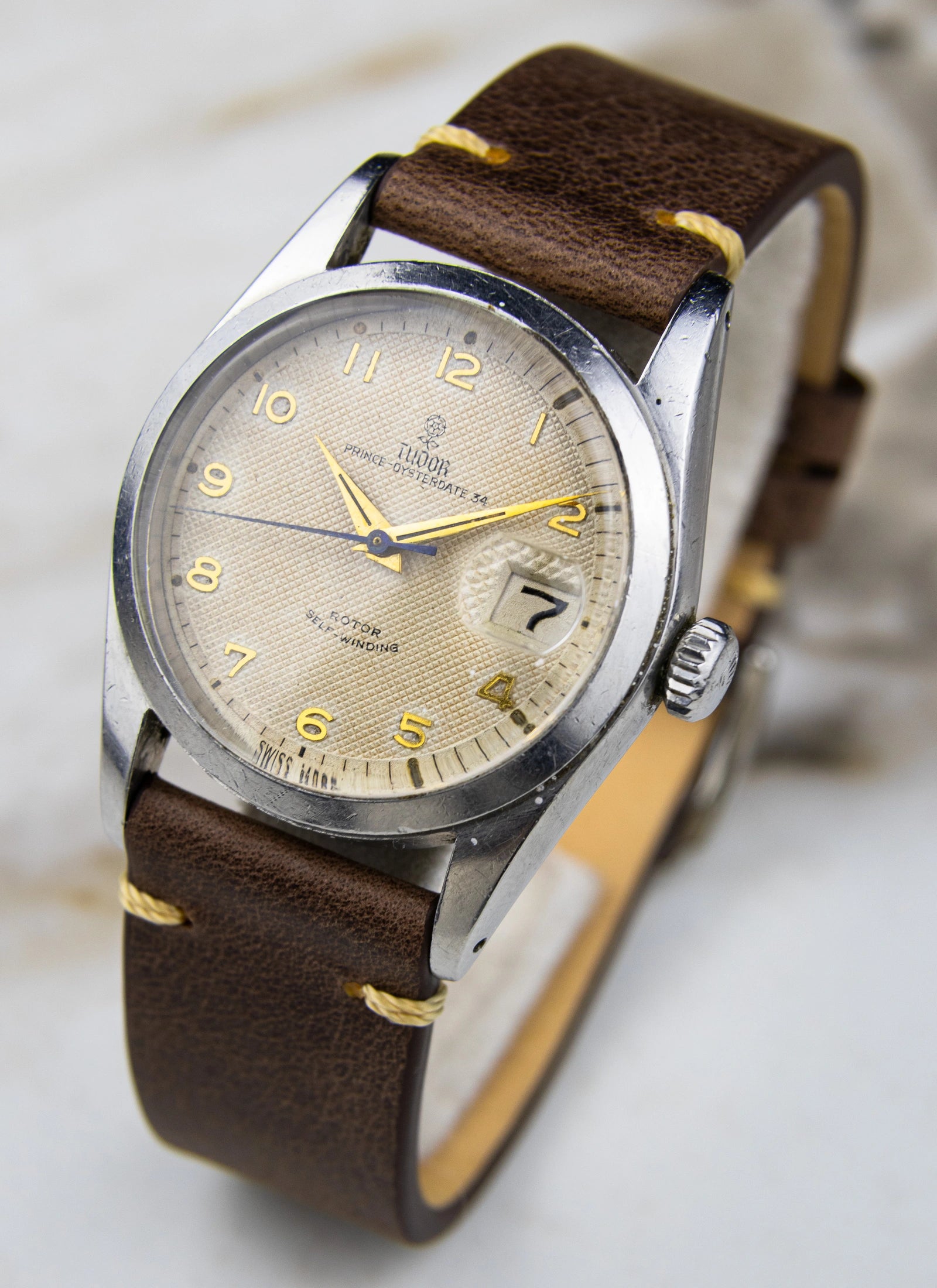 1950s Tudor Prince Oysterdate 34 7914 Roulette Date