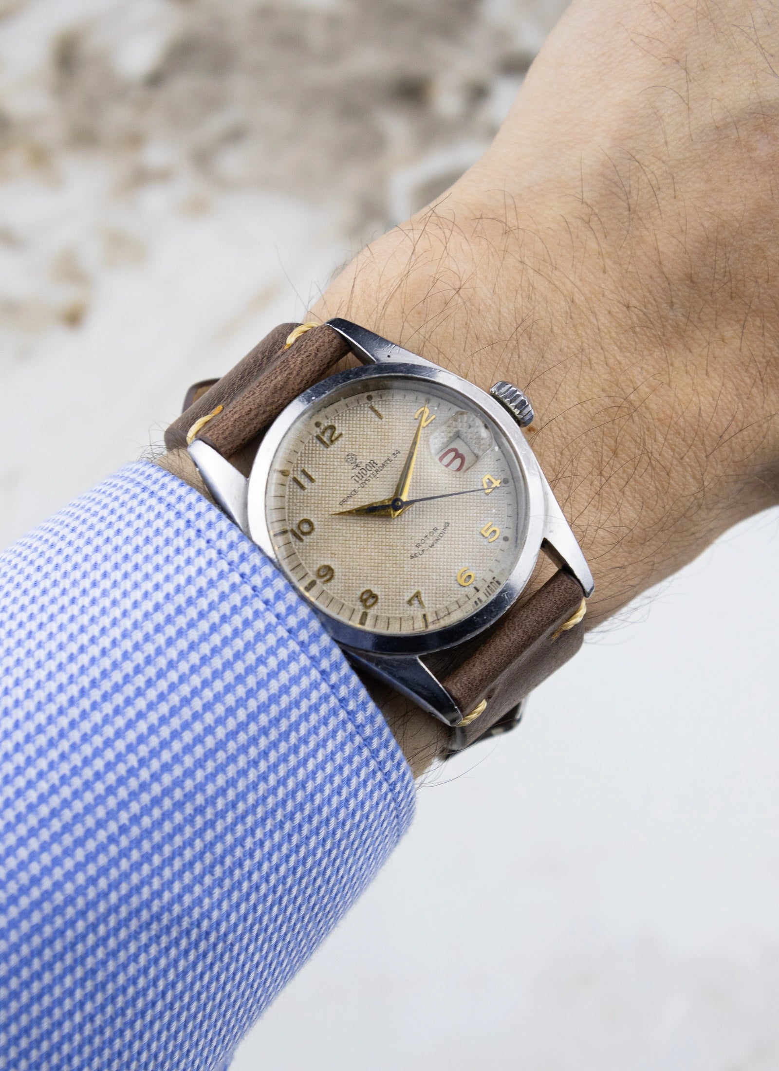 1950s Tudor Prince Oysterdate 34 7914 Roulette Date