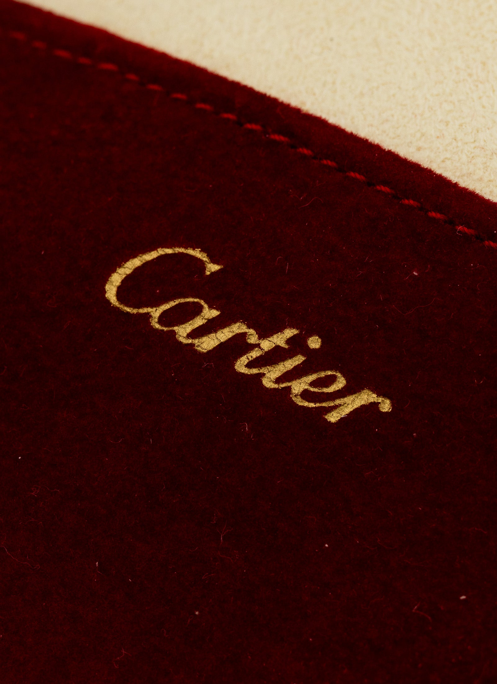 1990s Lady Cartier Must Tank Art Deco 5057001 Travel Pouch