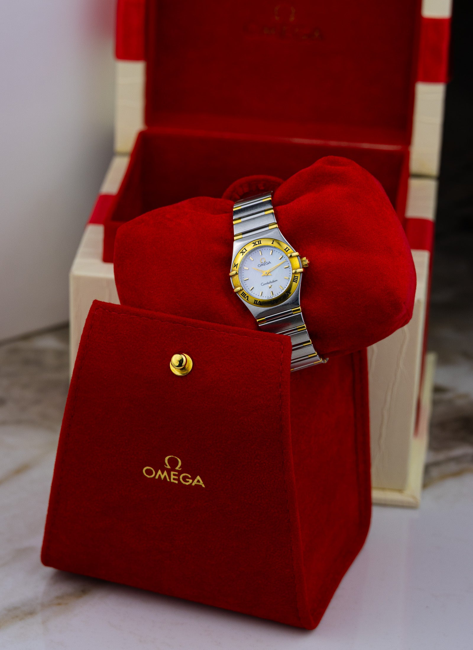 1998 Lady Omega Constellation Bicolor MOP 1362.70 Box
