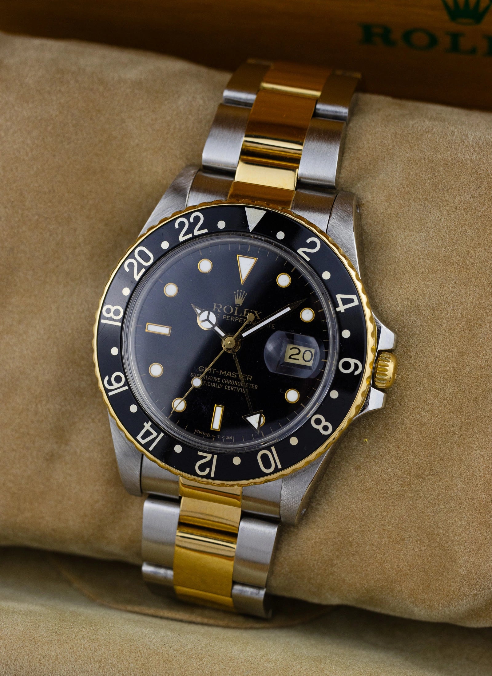 1987 Rolex Gmt Master 16753 BiColor + Box