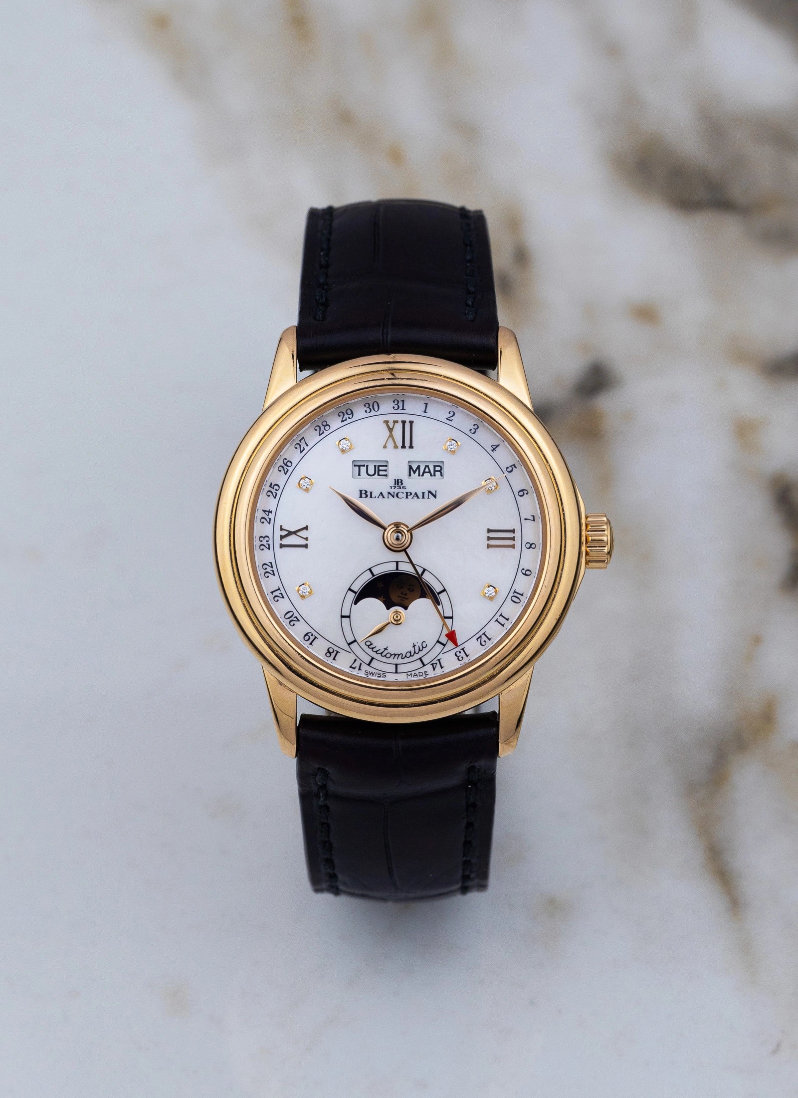 2017 18K Lady Blancpain Moonphase MOP Full Set ref.2360-36914